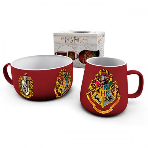 Harry Potter Gift Set Colazione: Tazza/Ciotola Crests