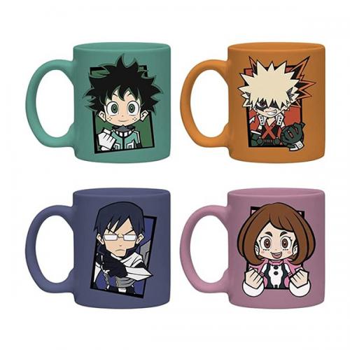 My hero Academia Gift Set Tazze 4PZ: Chibi