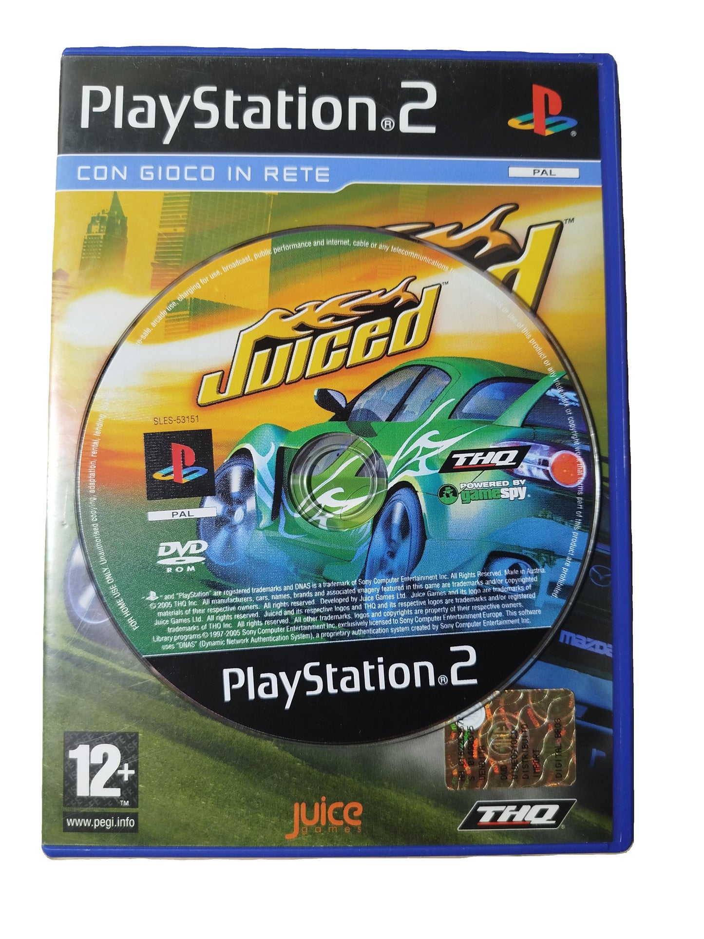 Juiced Videogioco per Play Station 2 versione PAL/ITA Completo