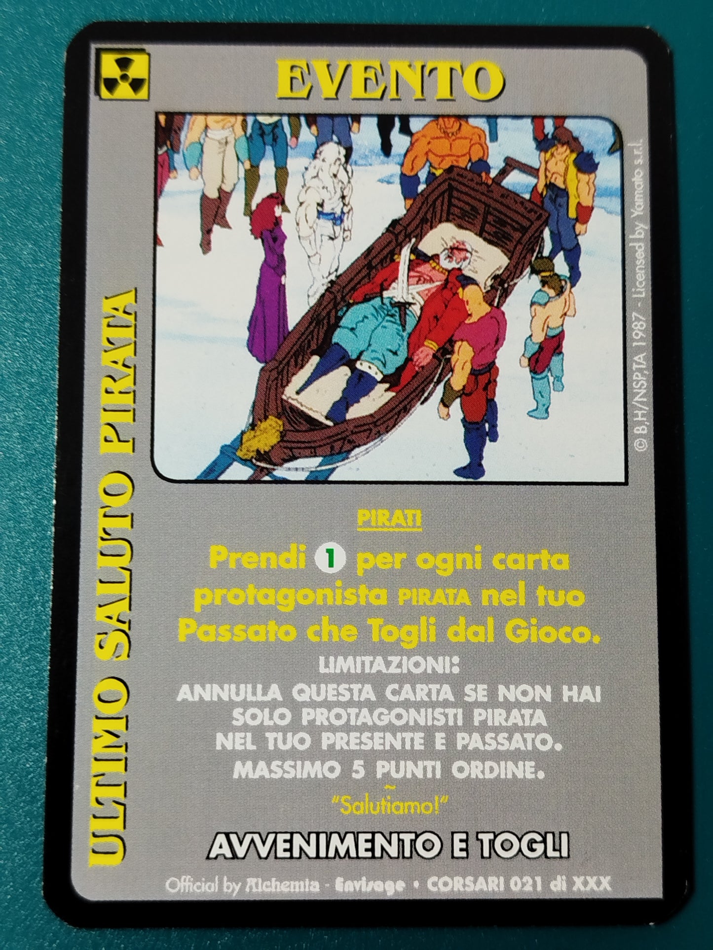 Carte Ken il guerriero Mazzo Pirati Serie Corsari Alchemia gioco TCG