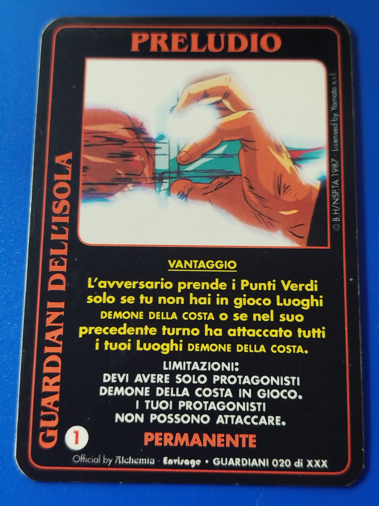 Carte Ken il guerriero Mazzo Demone della costa Serie Guardiani Alchemia gioco TCG