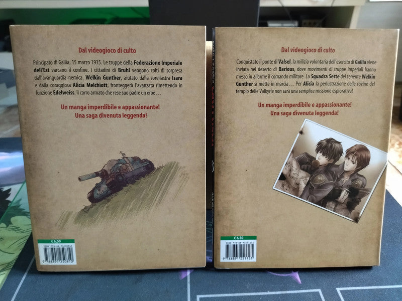 Manga Valkyria Chronicles Le cronache di Gallia Edizione Planet Manga N 1 e 2
