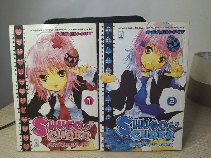 Manga Shugo Chara la magia del cuore Edizione Star Comics N 1,2,3,4,6,7,8, e 10