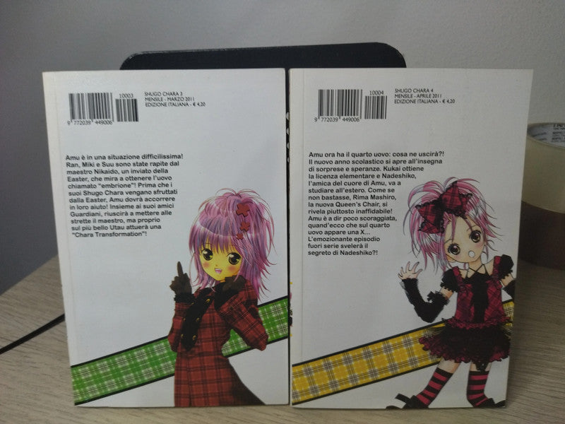 Manga Shugo Chara la magia del cuore Edizione Star Comics N 1,2,3,4,6,7,8, e 10