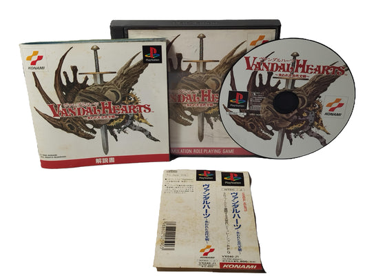 Vandal Hearts Videogioco Play station 1 PS1 NTSC-J Giapponese Jap Retrogame