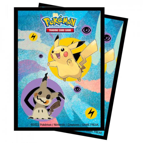 Pokemon Proteggi Carte 65 Buste ULTRA PRO Pikachu/Mimikyu