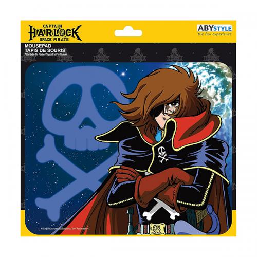 Albator Tappetino Mouse Harlock & emblem 23cm