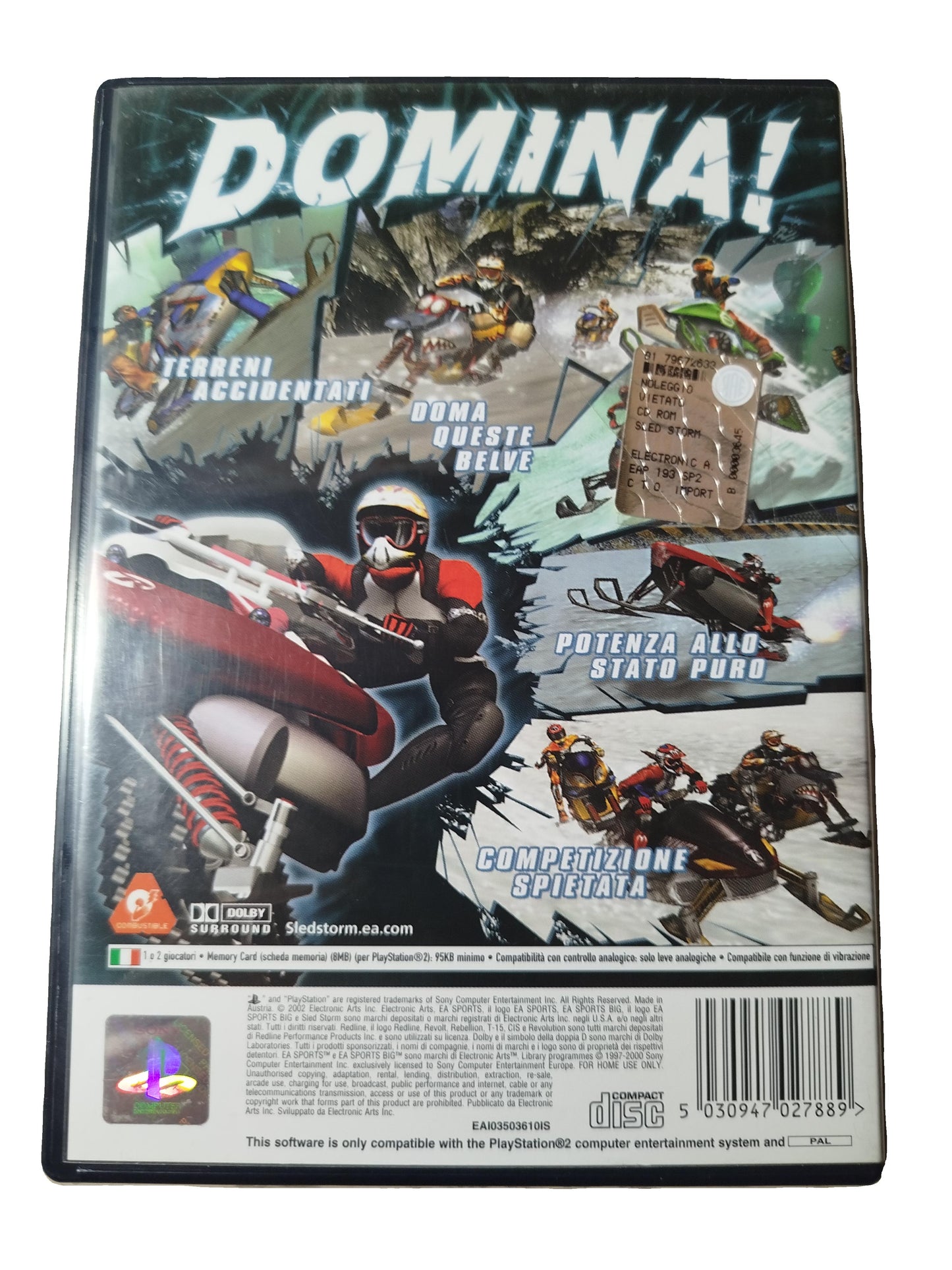 Sled Storm Videogioco per Play Station 2 versione PAL/ITA Completo