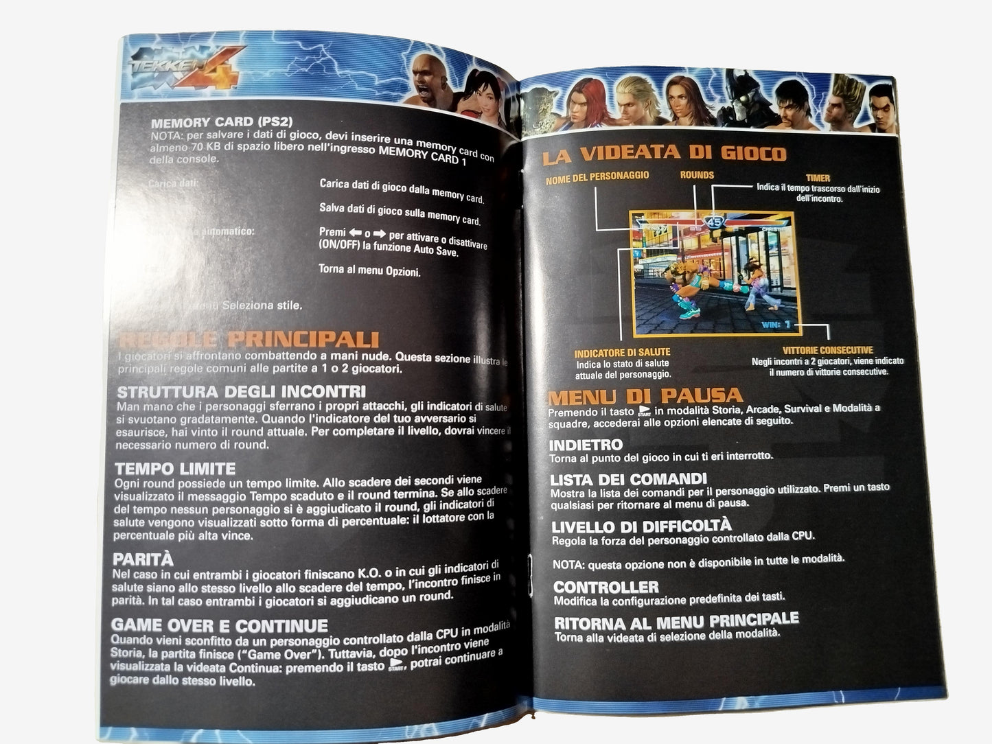 Tekken 4 Platinum Videogioco per Play Station 2 versione PAL/ITA Completo