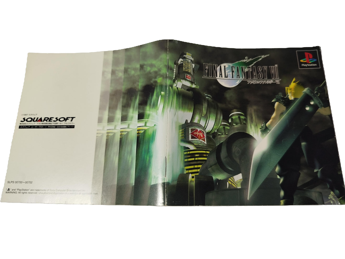 Final Fantasy VII Videogioco Play station 1 PS1 NTSC-J Giapponese Jap Retrogame