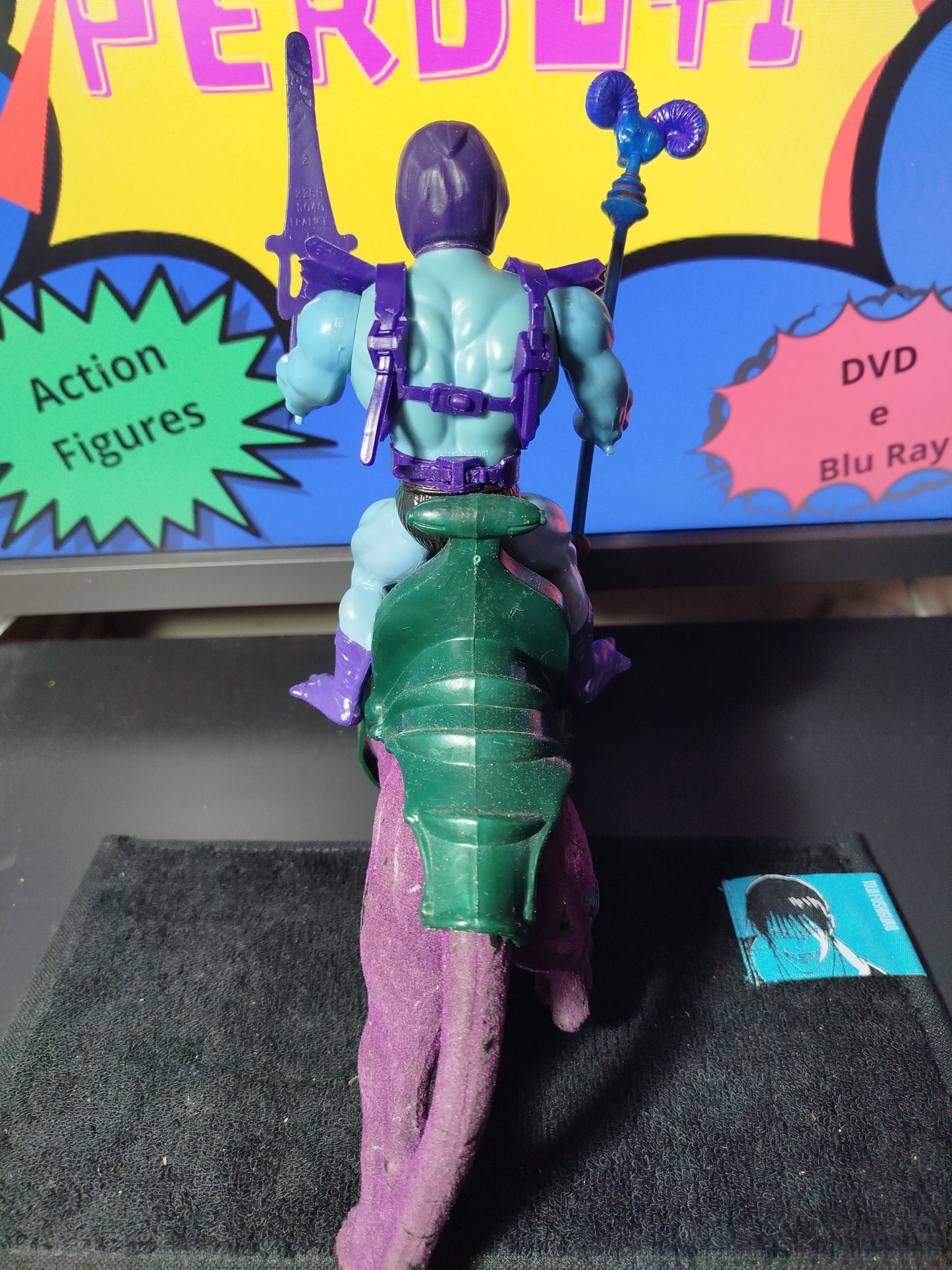 Skeletor e Panthor Completo MOTU Vintage Giocattolo Toys 1981 Made in Taiwan