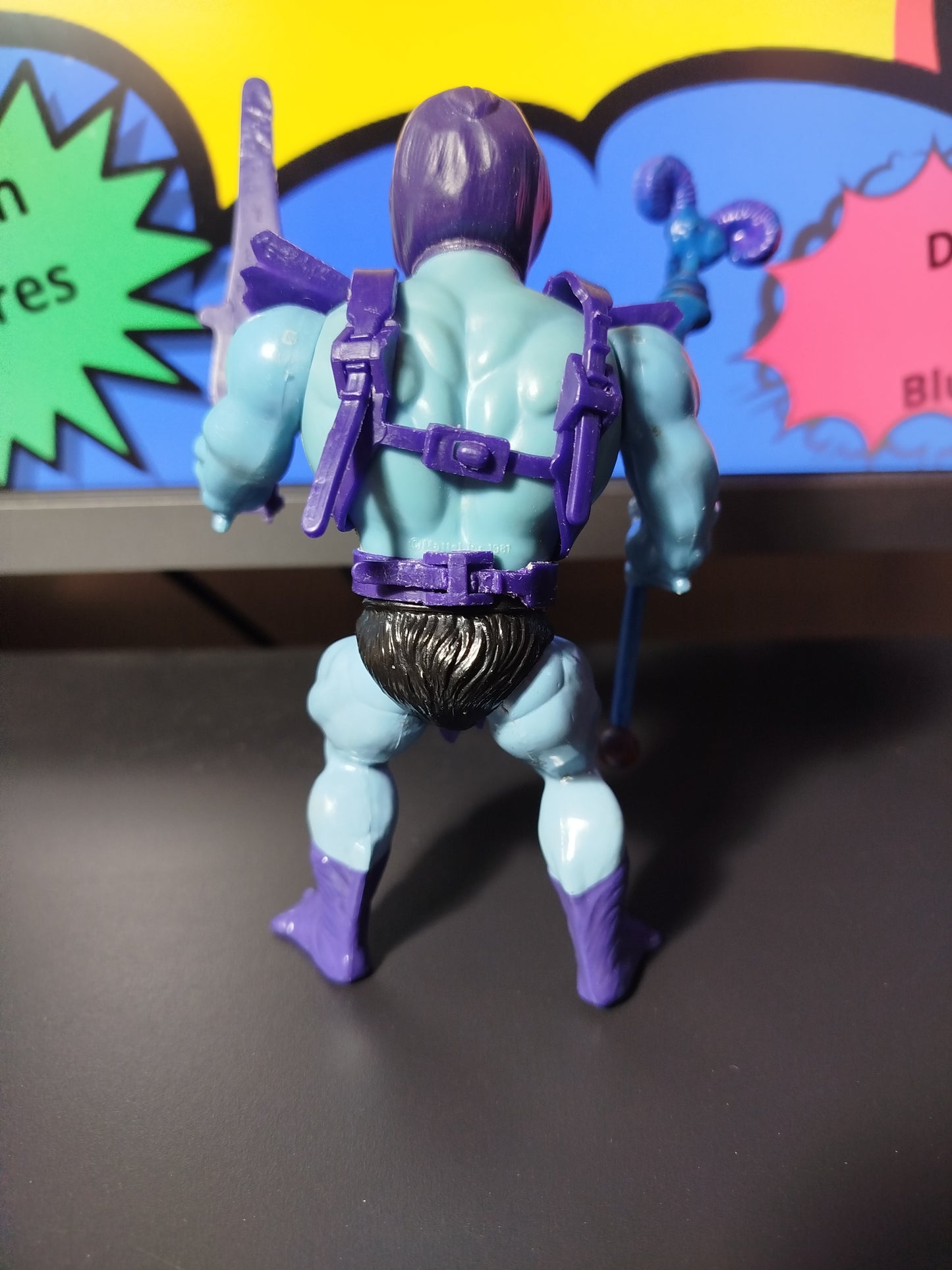 Skeletor e Panthor Completo MOTU Vintage Giocattolo Toys 1981 Made in Taiwan