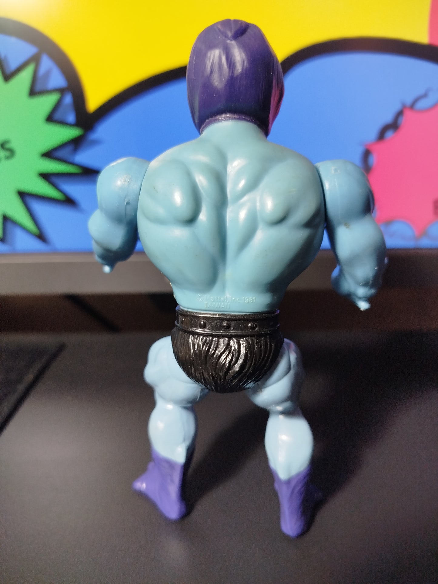 Skeletor e Panthor Completo MOTU Vintage Giocattolo Toys 1981 Made in Taiwan