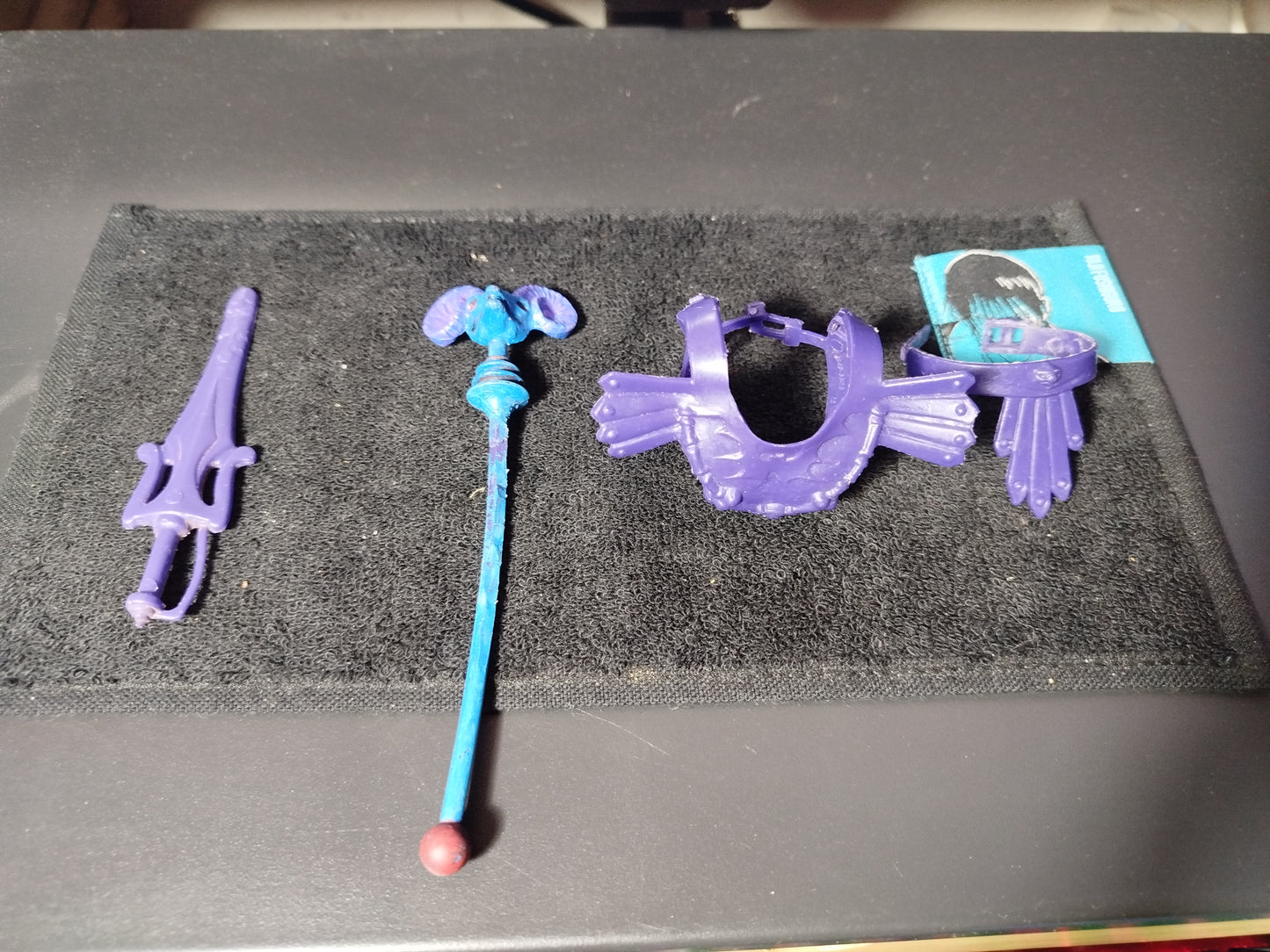 Skeletor e Panthor Completo MOTU Vintage Giocattolo Toys 1981 Made in Taiwan