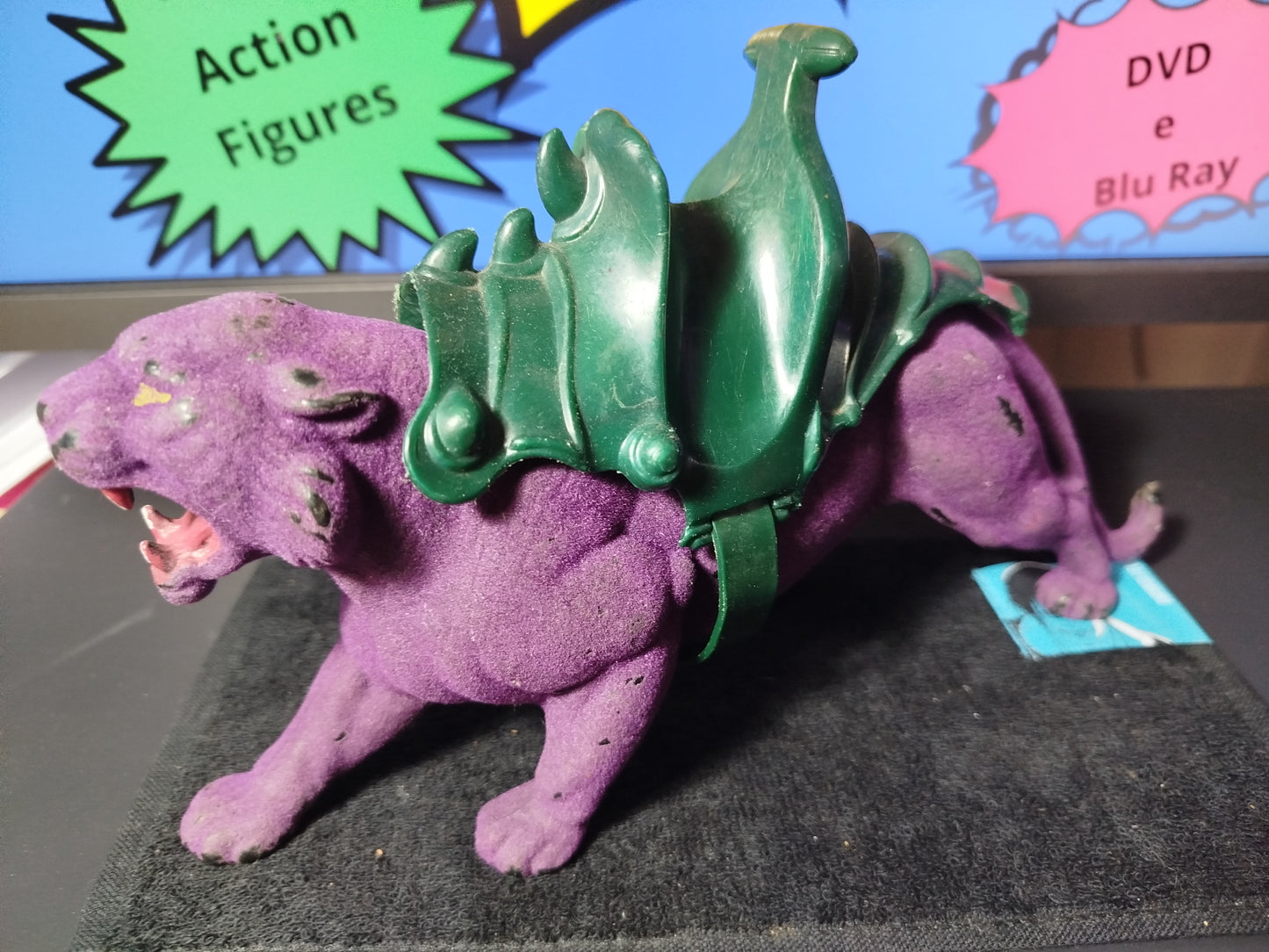 Skeletor e Panthor Completo MOTU Vintage Giocattolo Toys 1981 Made in Taiwan