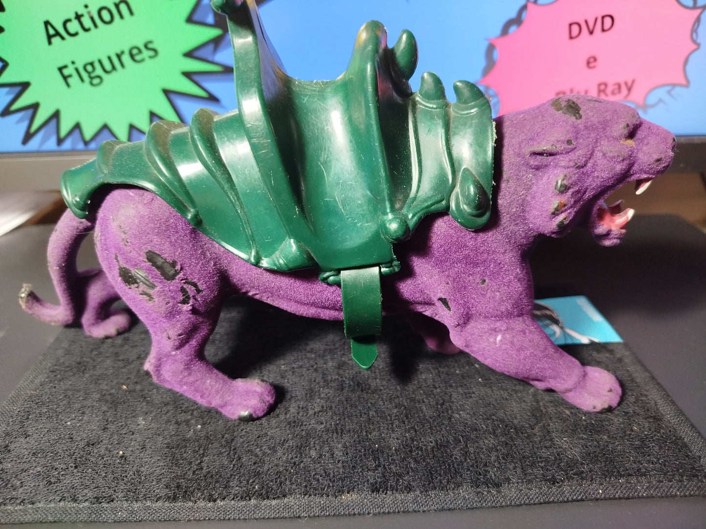 Skeletor e Panthor Completo MOTU Vintage Giocattolo Toys 1981 Made in Taiwan