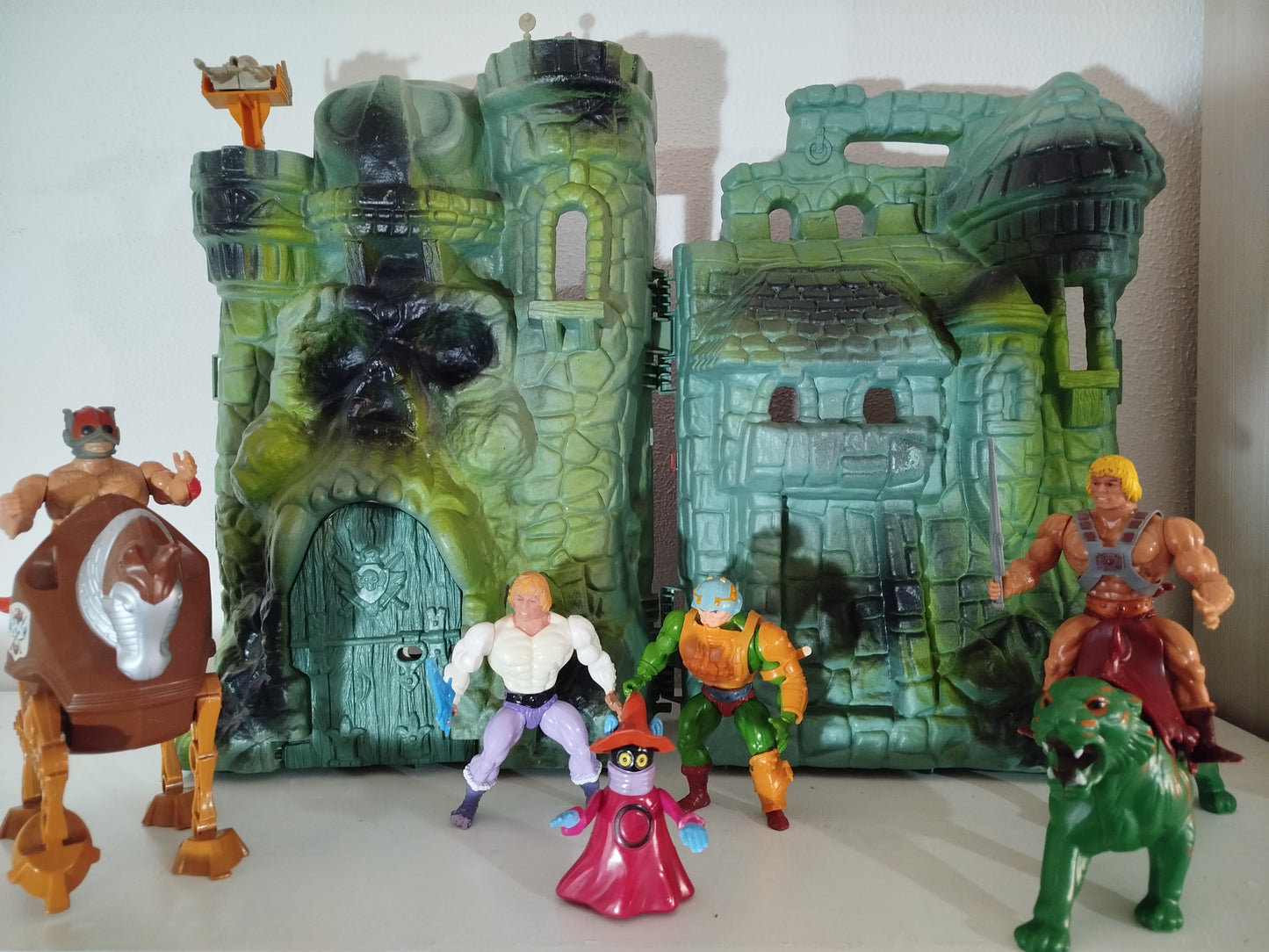 Lotto Castello di Grayskull+ Personaggi MOTU Vintage Giocattolo Toys 1981/83