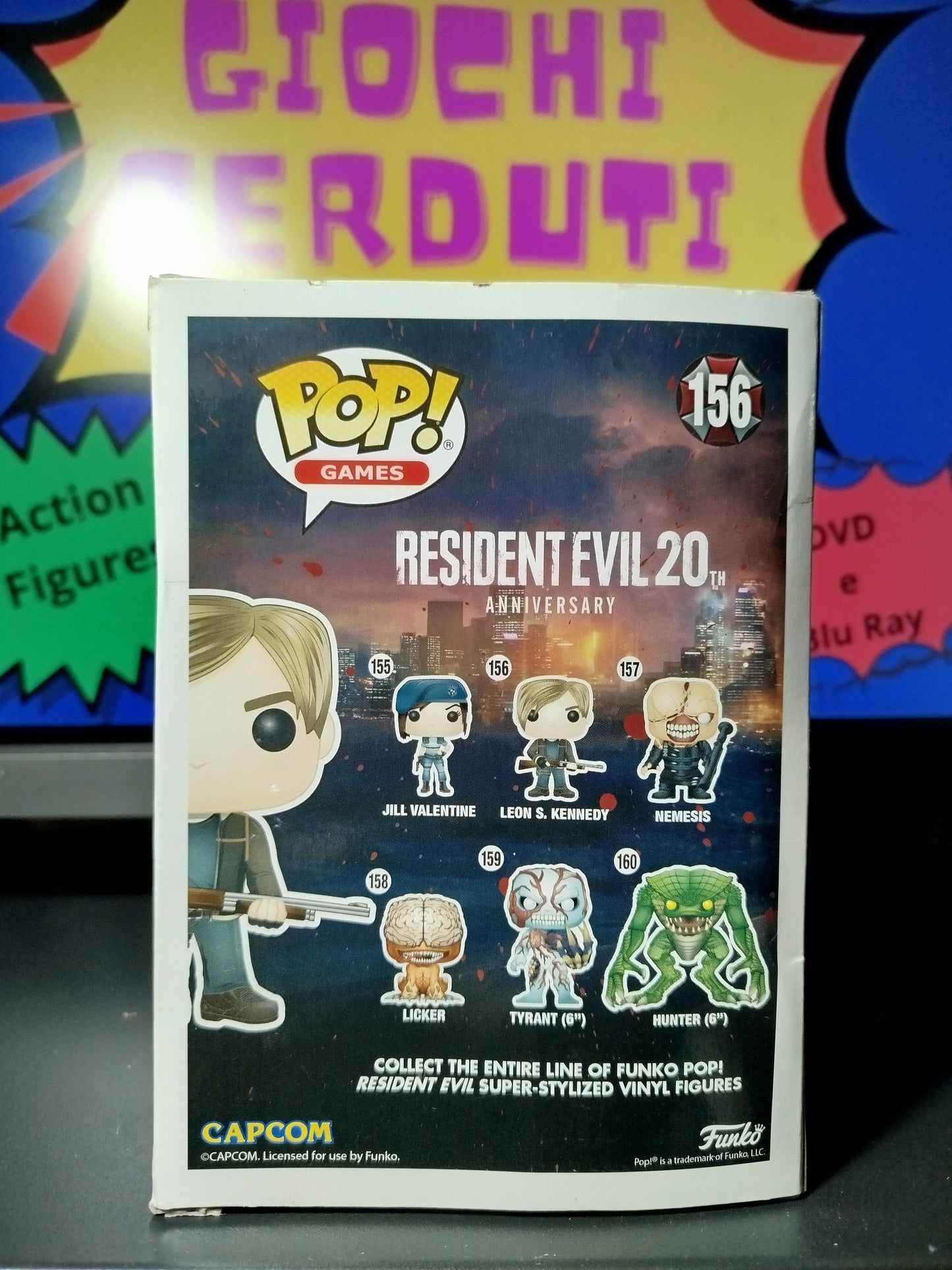 Leon Resident Evil 20 th Anniversary Funko Pop Numero 156