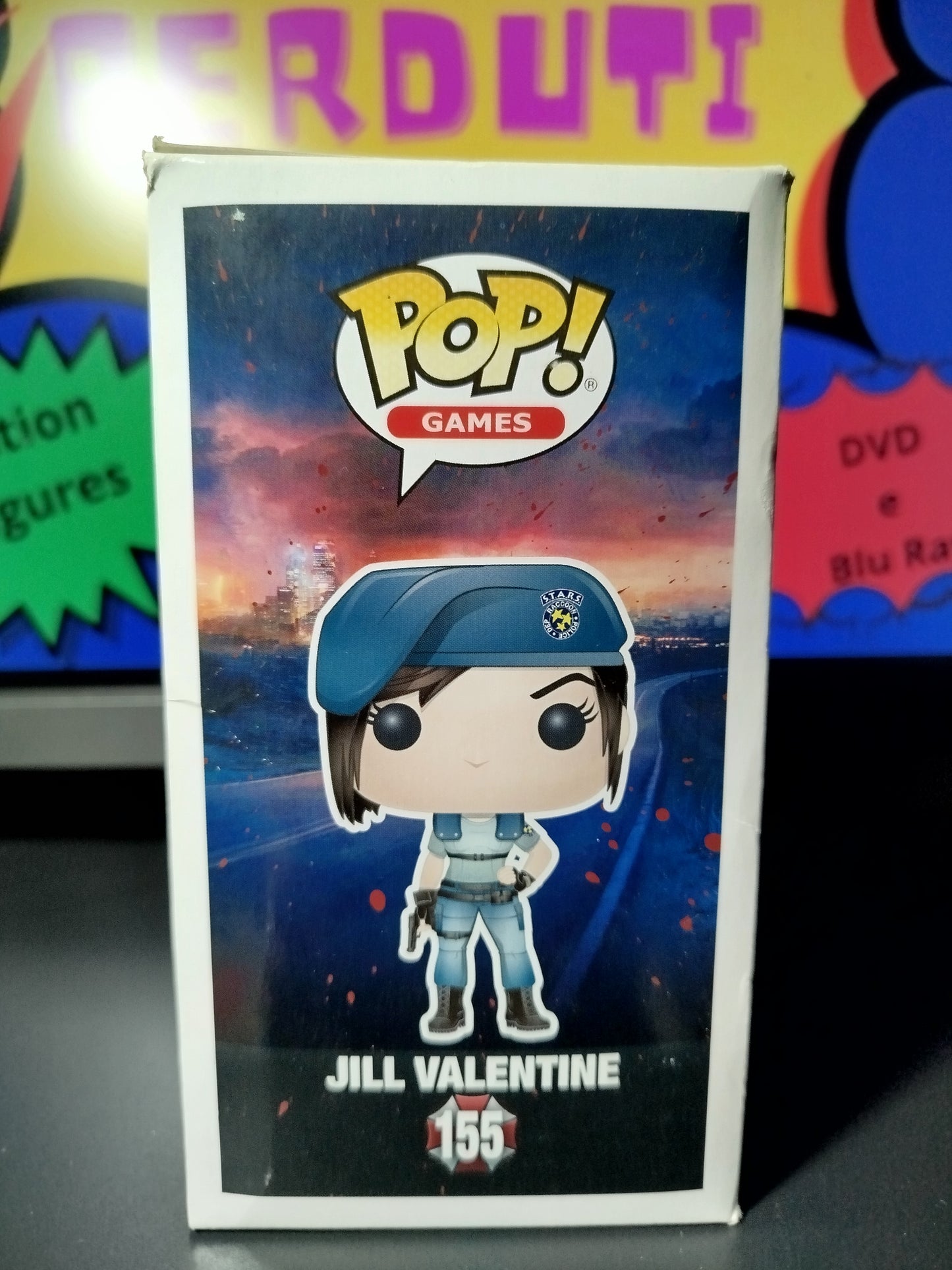 Jill Valentine Resident Evil  20 th Anniversary  Funko Pop Numero 155