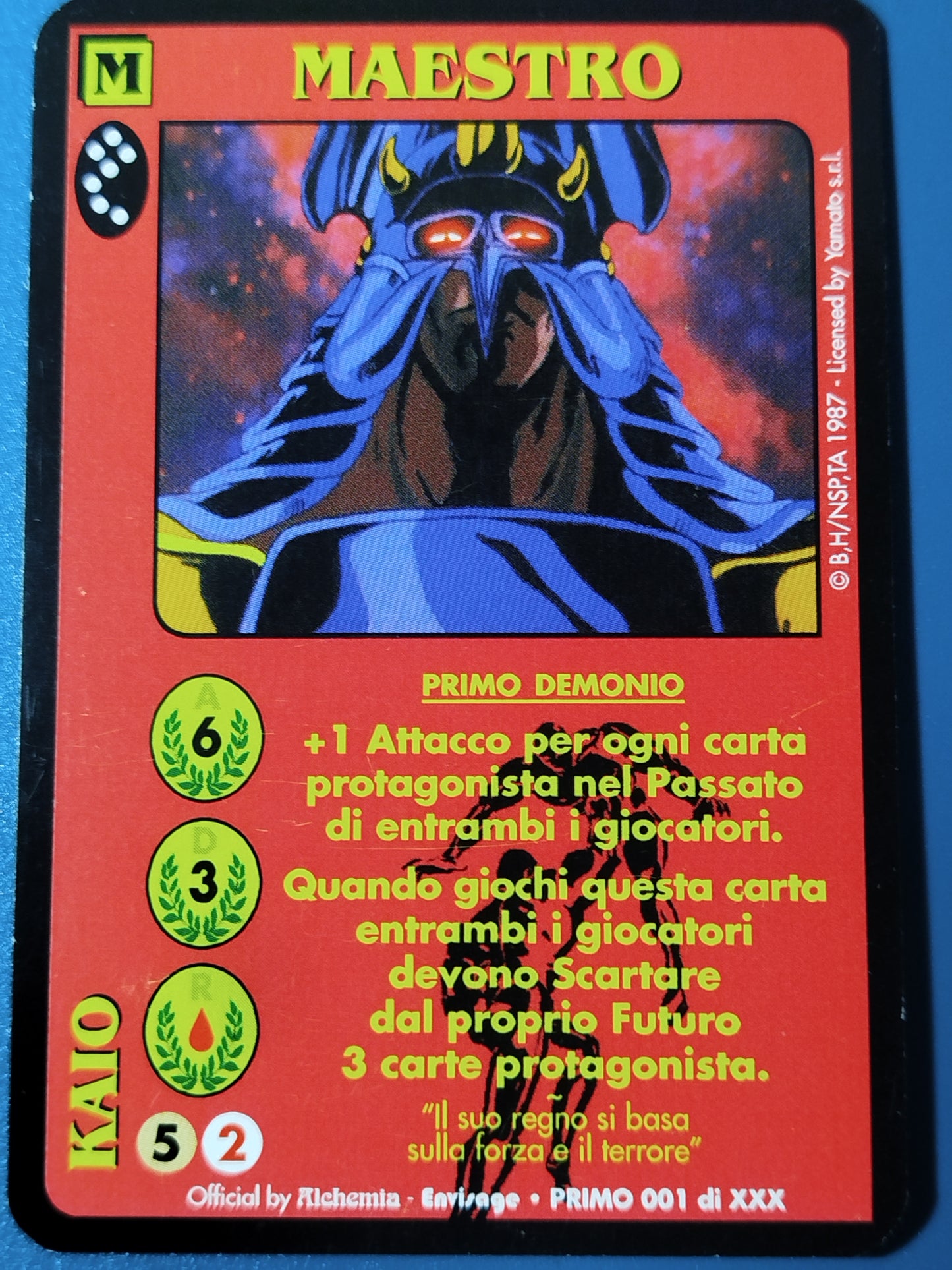 Carte Ken il guerriero Mazzo Primo Demonio Serie Primo Alchemia gioco TCG