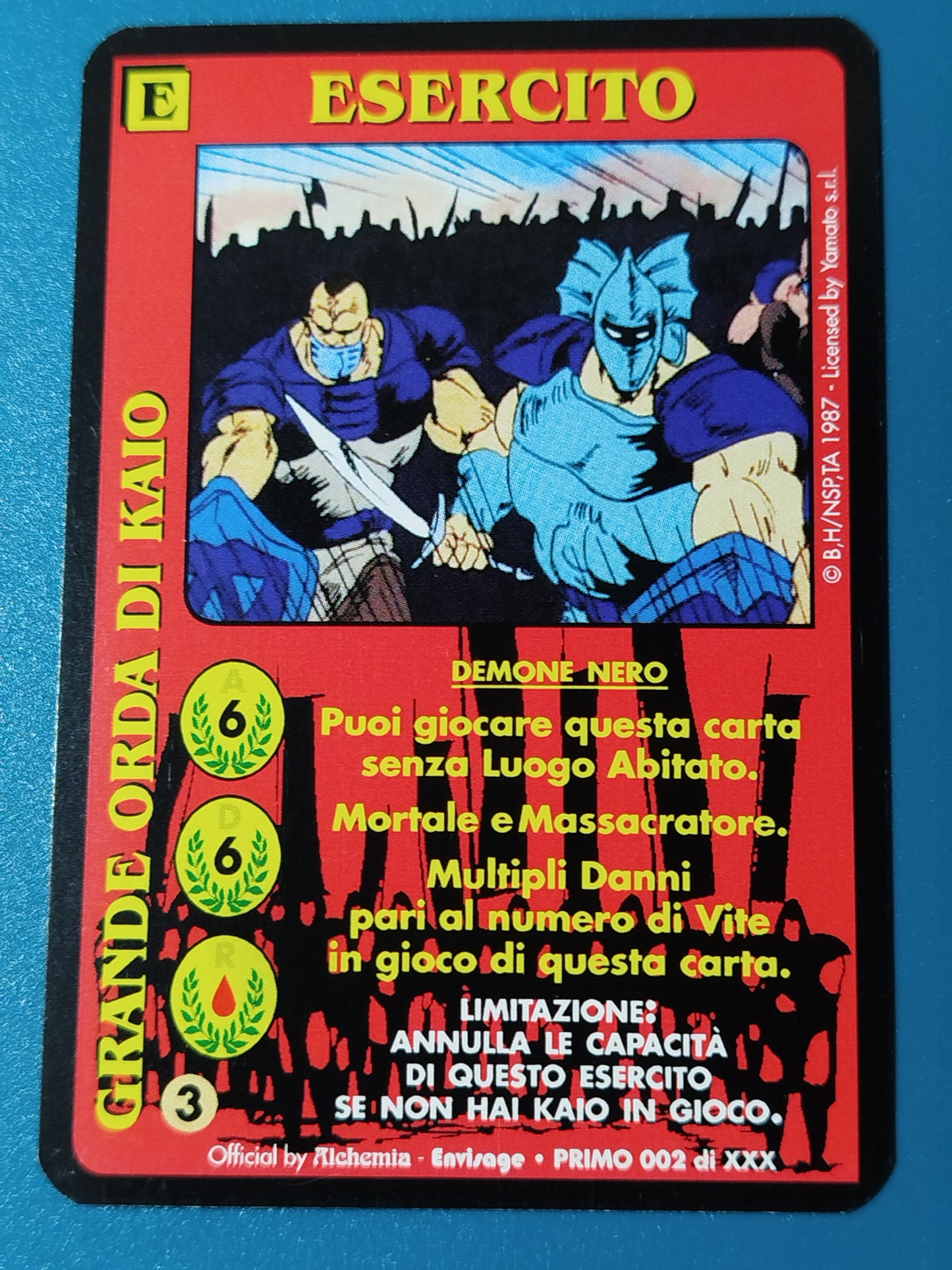 Carte Ken il guerriero Mazzo Primo Demonio Serie Primo Alchemia gioco TCG
