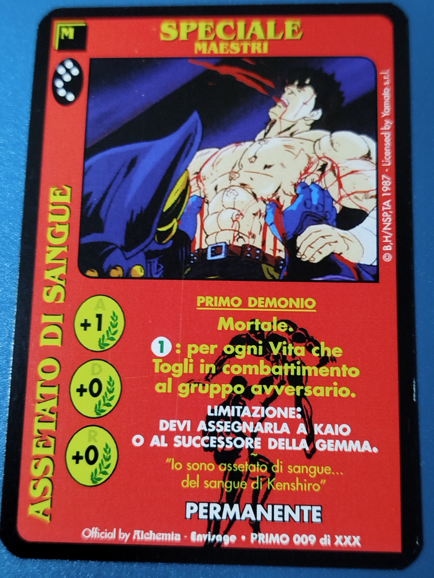 Carte Ken il guerriero Mazzo Primo Demonio Serie Primo Alchemia gioco TCG