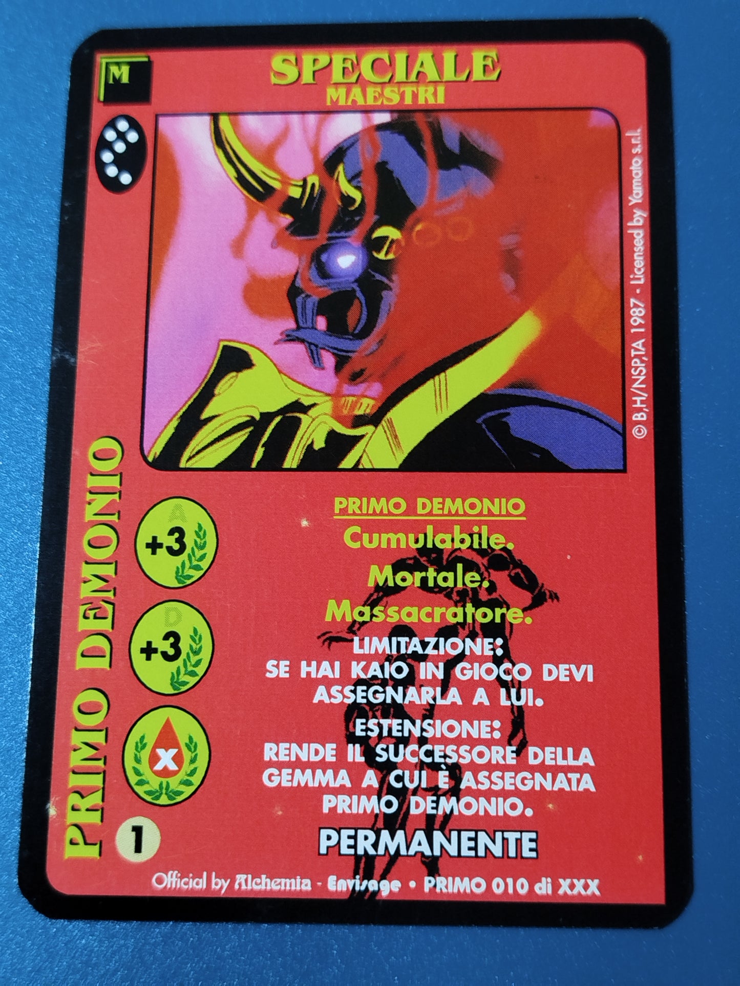 Carte Ken il guerriero Mazzo Primo Demonio Serie Primo Alchemia gioco TCG