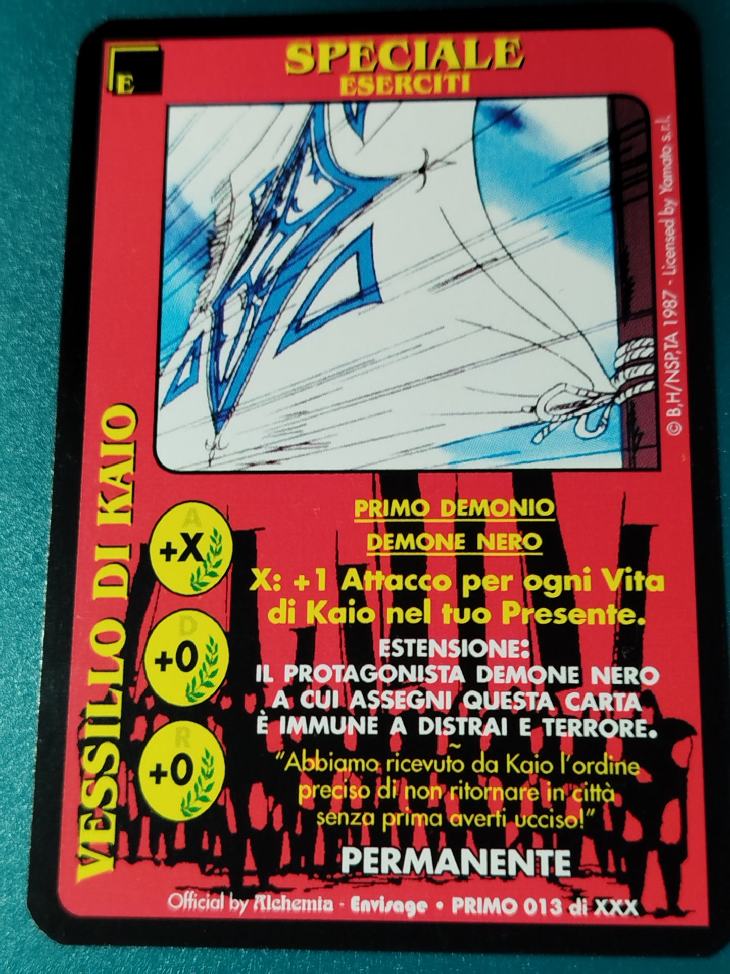 Carte Ken il guerriero Mazzo Primo Demonio Serie Primo Alchemia gioco TCG