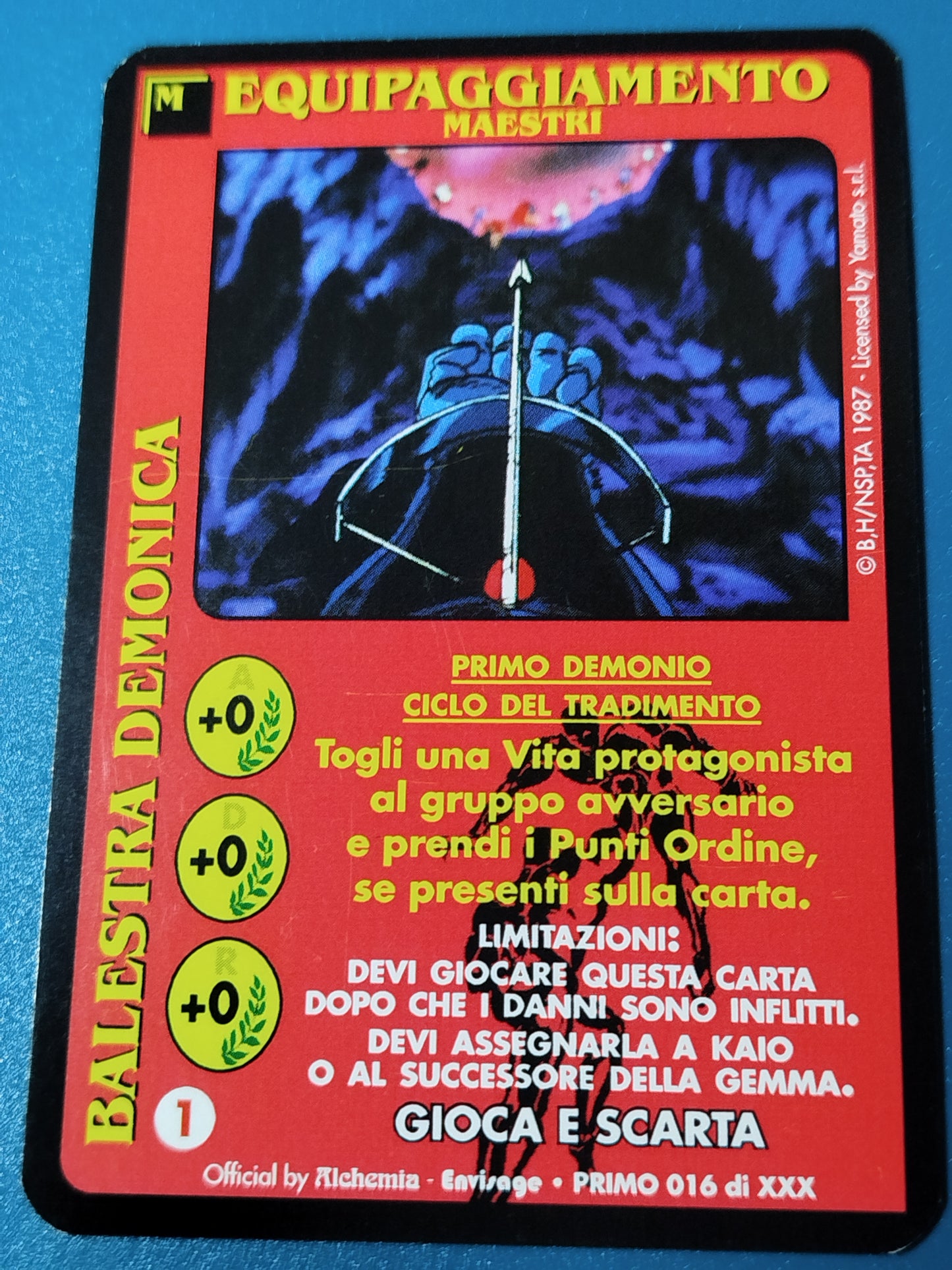 Carte Ken il guerriero Mazzo Primo Demonio Serie Primo Alchemia gioco TCG