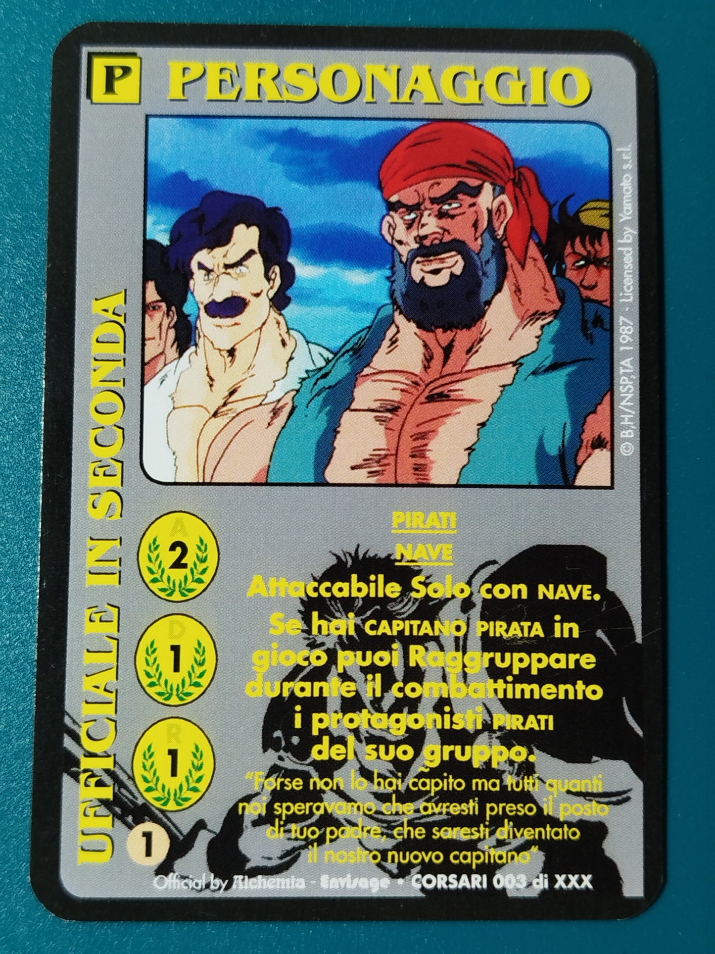Carte Ken il guerriero Mazzo Pirati Serie Corsari Alchemia gioco TCG