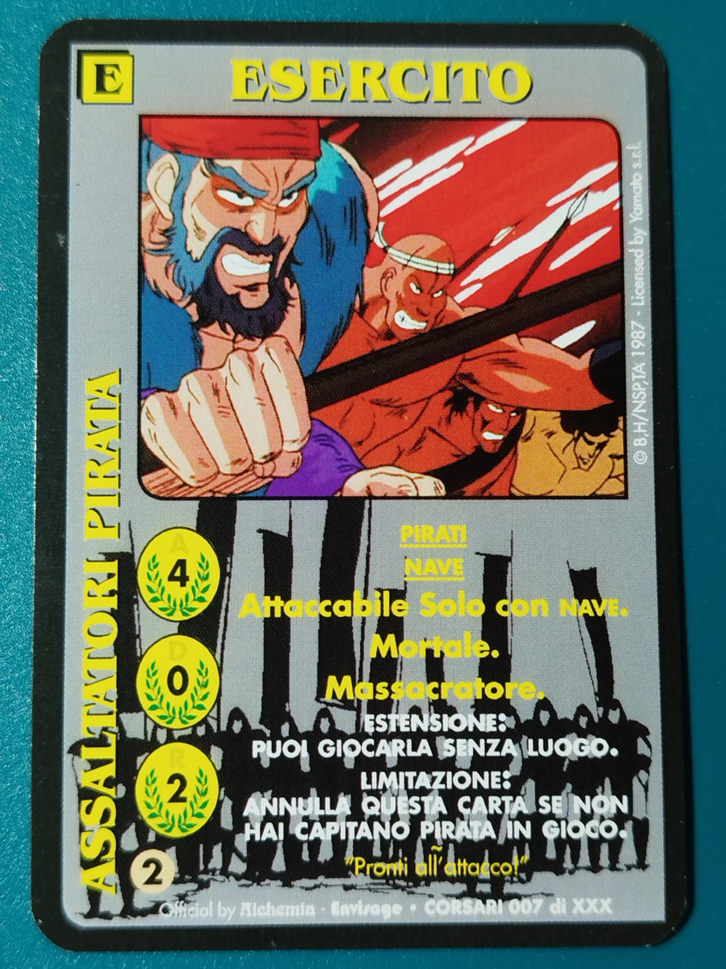 Carte Ken il guerriero Mazzo Pirati Serie Corsari Alchemia gioco TCG