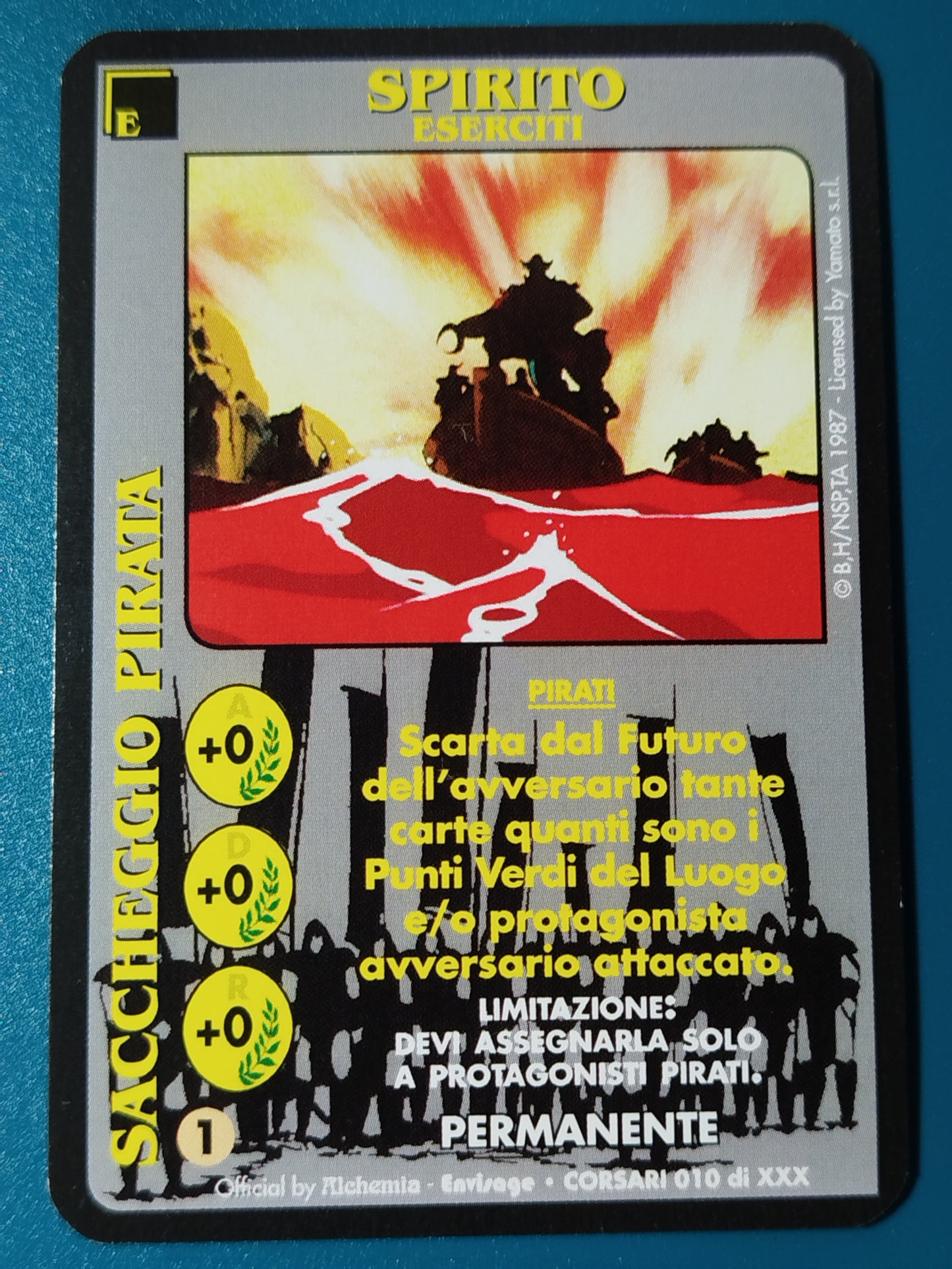 Carte Ken il guerriero Mazzo Pirati Serie Corsari Alchemia gioco TCG