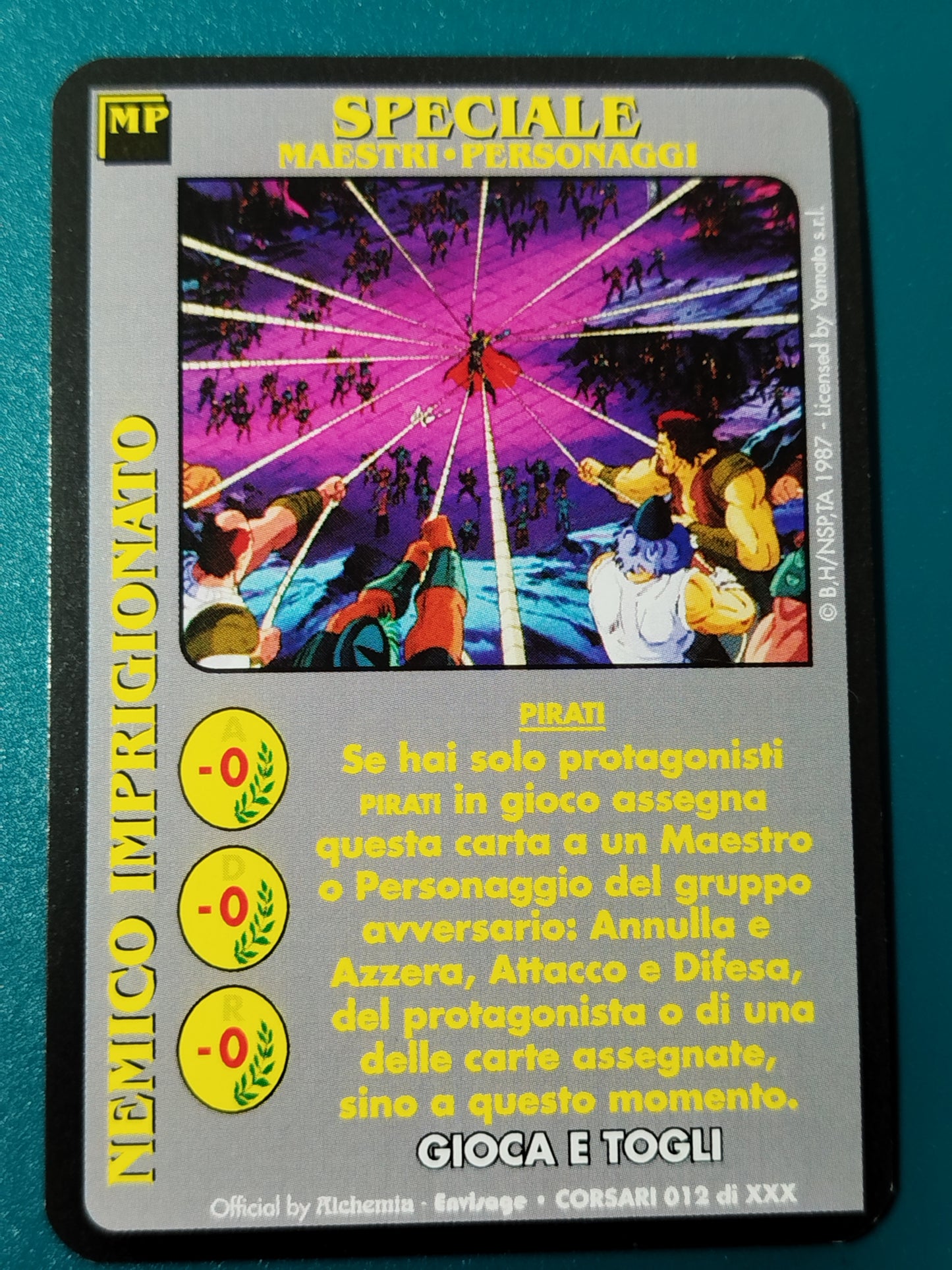Carte Ken il guerriero Mazzo Pirati Serie Corsari Alchemia gioco TCG