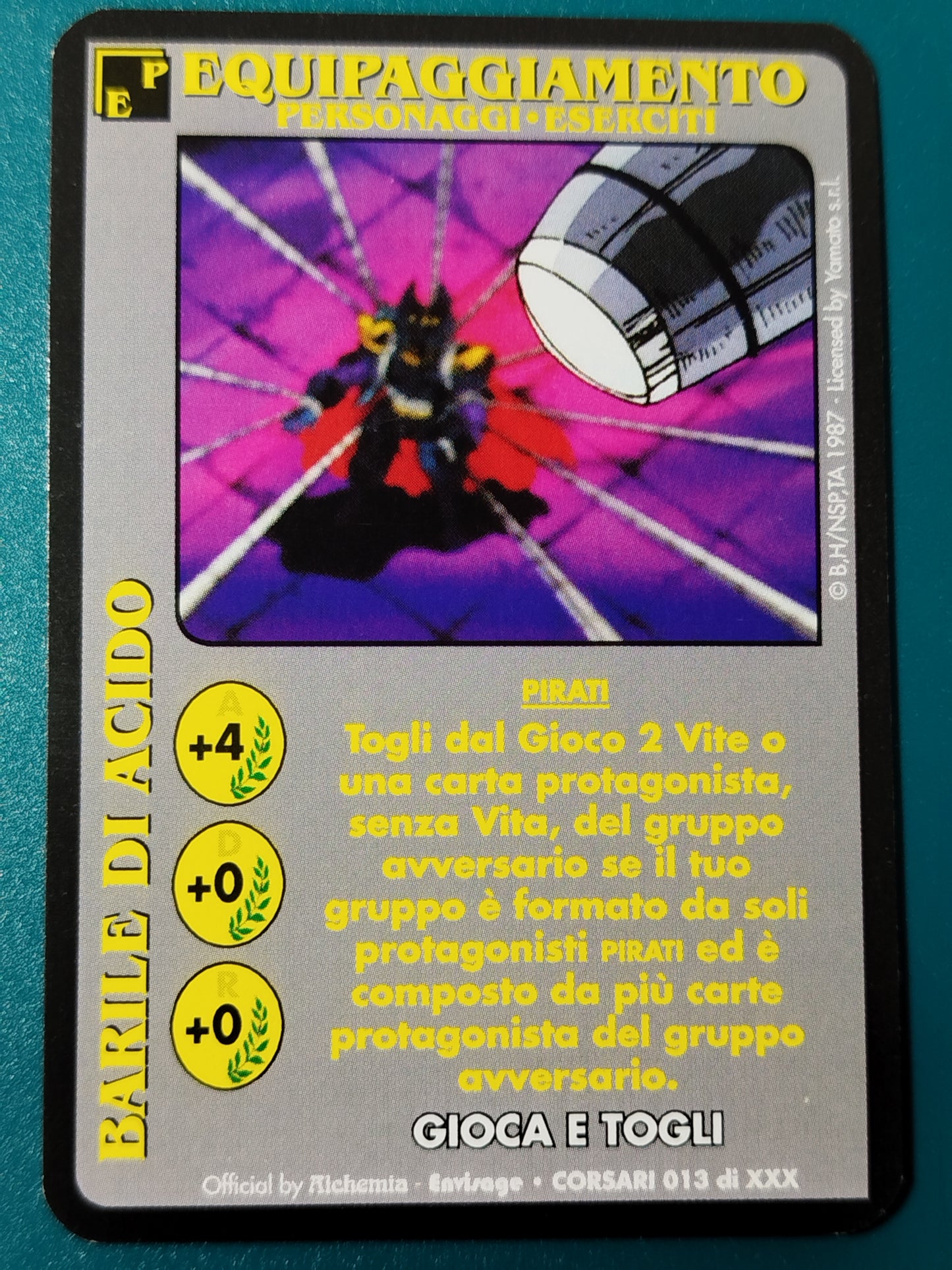 Carte Ken il guerriero Mazzo Pirati Serie Corsari Alchemia gioco TCG