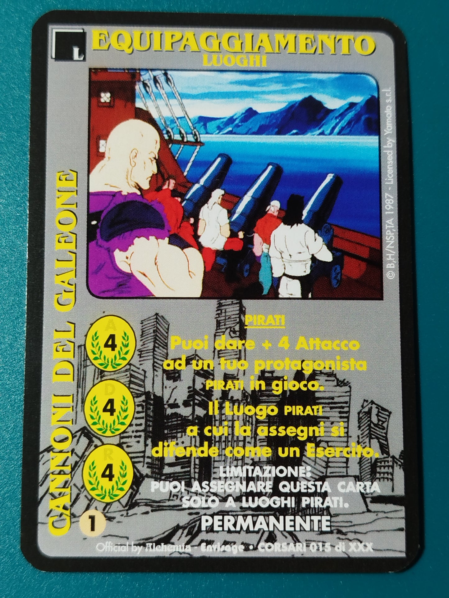 Carte Ken il guerriero Mazzo Pirati Serie Corsari Alchemia gioco TCG