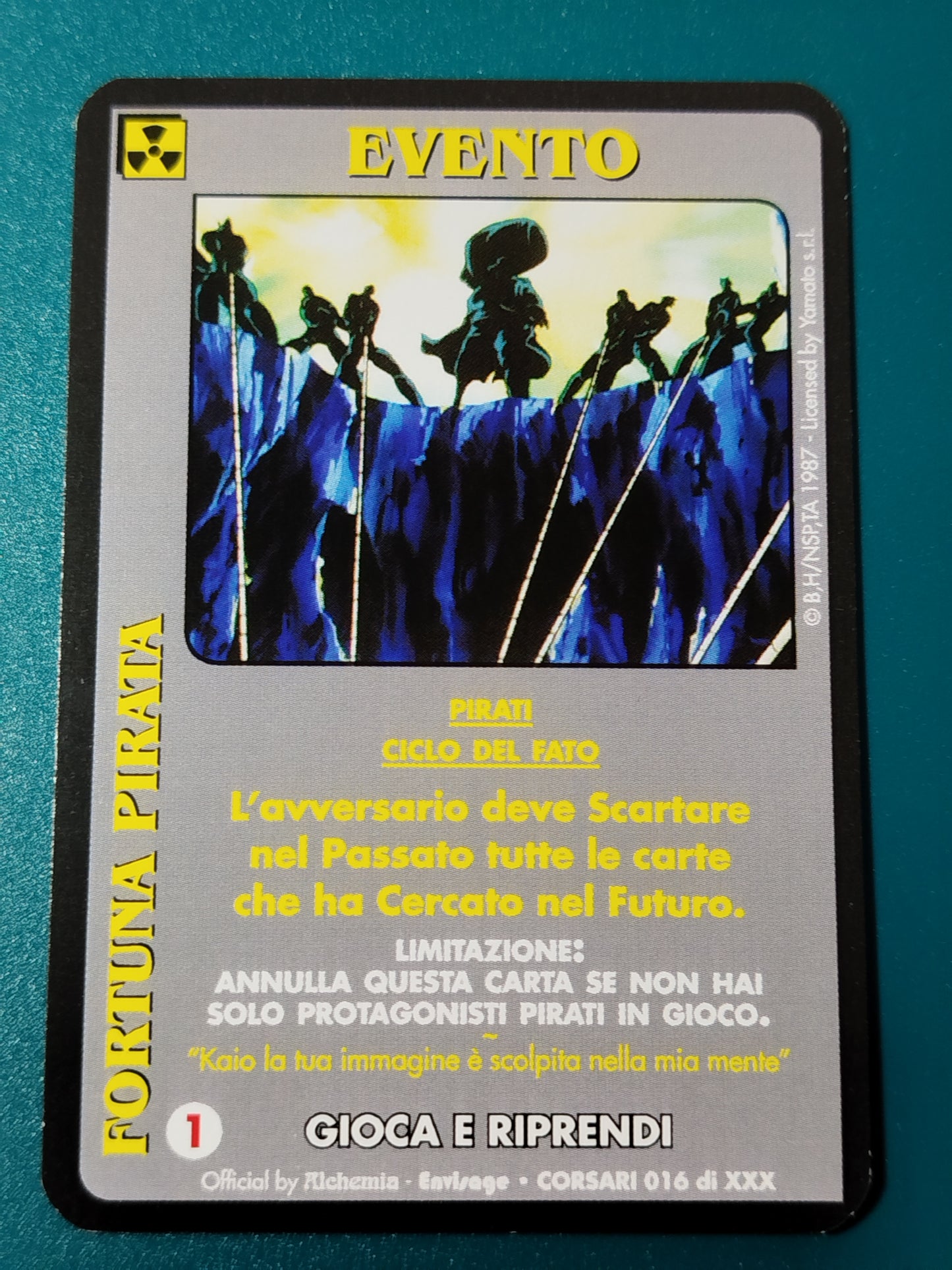 Carte Ken il guerriero Mazzo Pirati Serie Corsari Alchemia gioco TCG