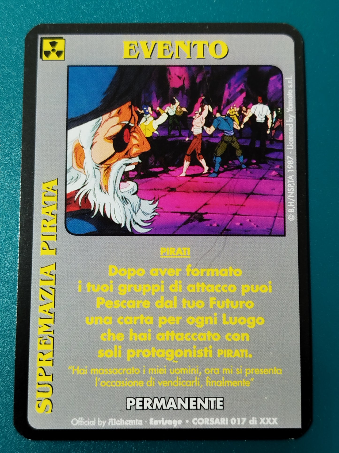 Carte Ken il guerriero Mazzo Pirati Serie Corsari Alchemia gioco TCG