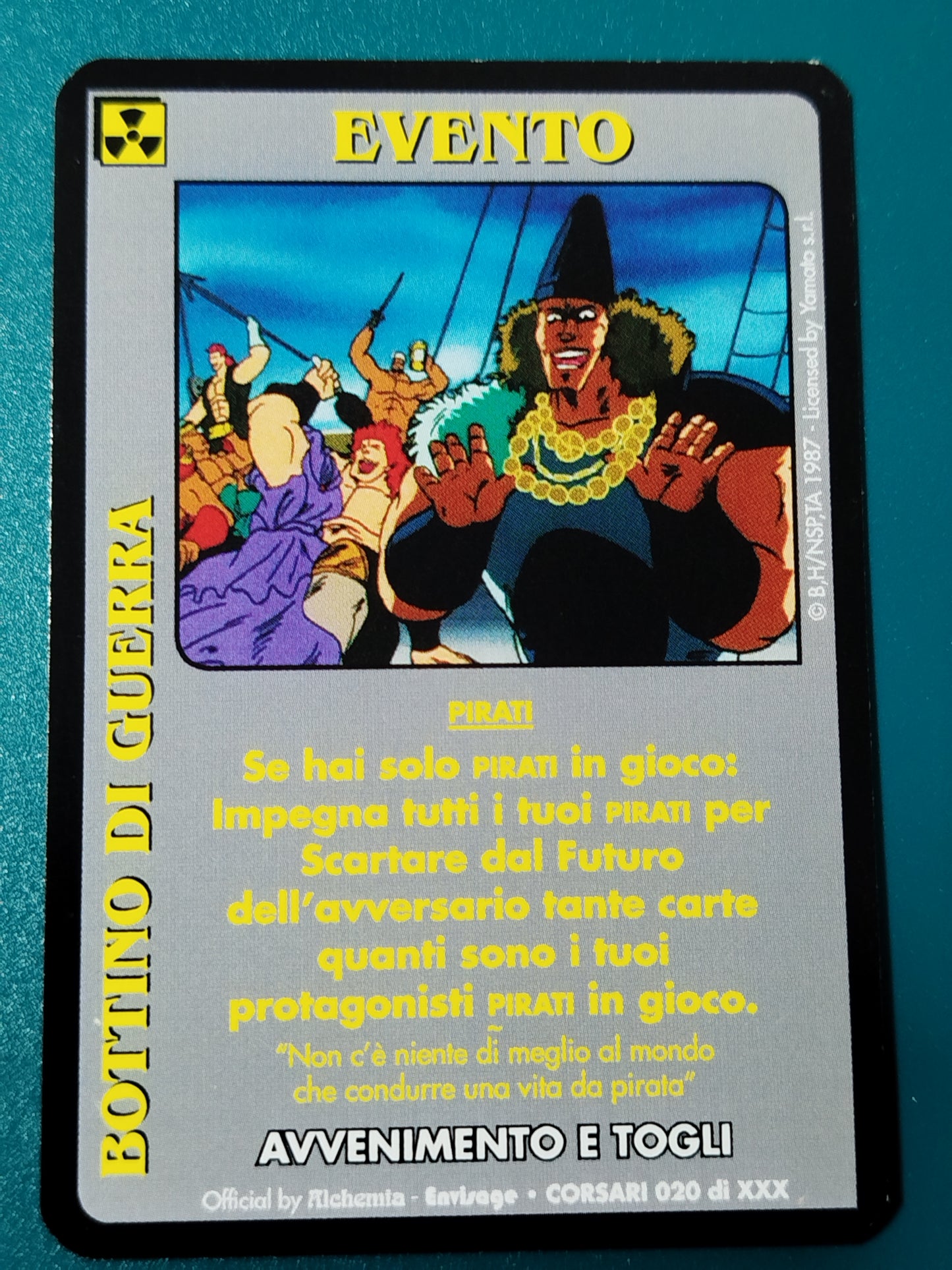 Carte Ken il guerriero Mazzo Pirati Serie Corsari Alchemia gioco TCG