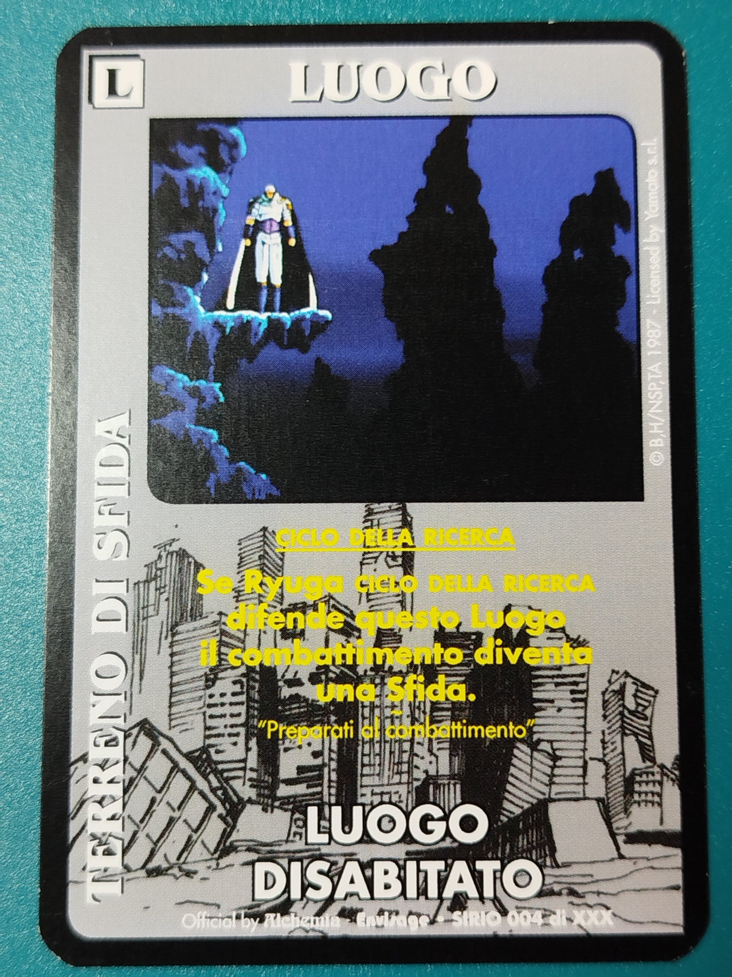 Carte Ken il guerriero Mazzo Ryuga Serie Sirio Alchemia gioco TCG