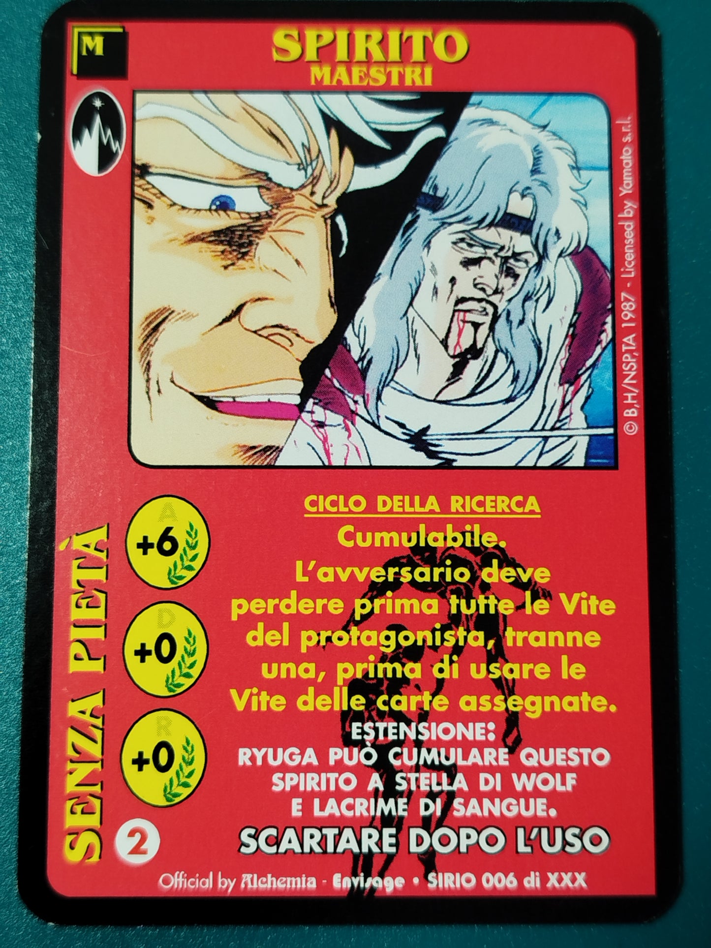 Carte Ken il guerriero Mazzo Ryuga Serie Sirio Alchemia gioco TCG