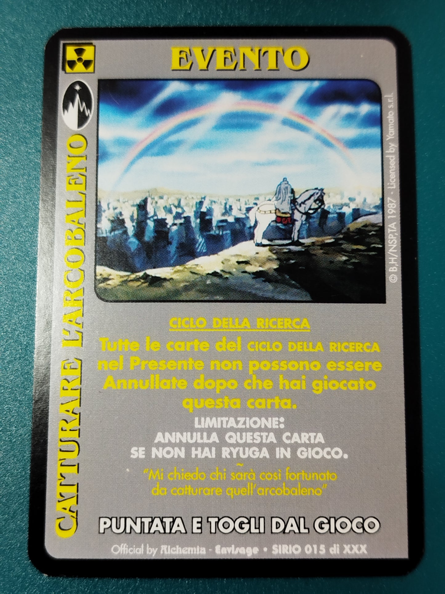 Carte Ken il guerriero Mazzo Ryuga Serie Sirio Alchemia gioco TCG