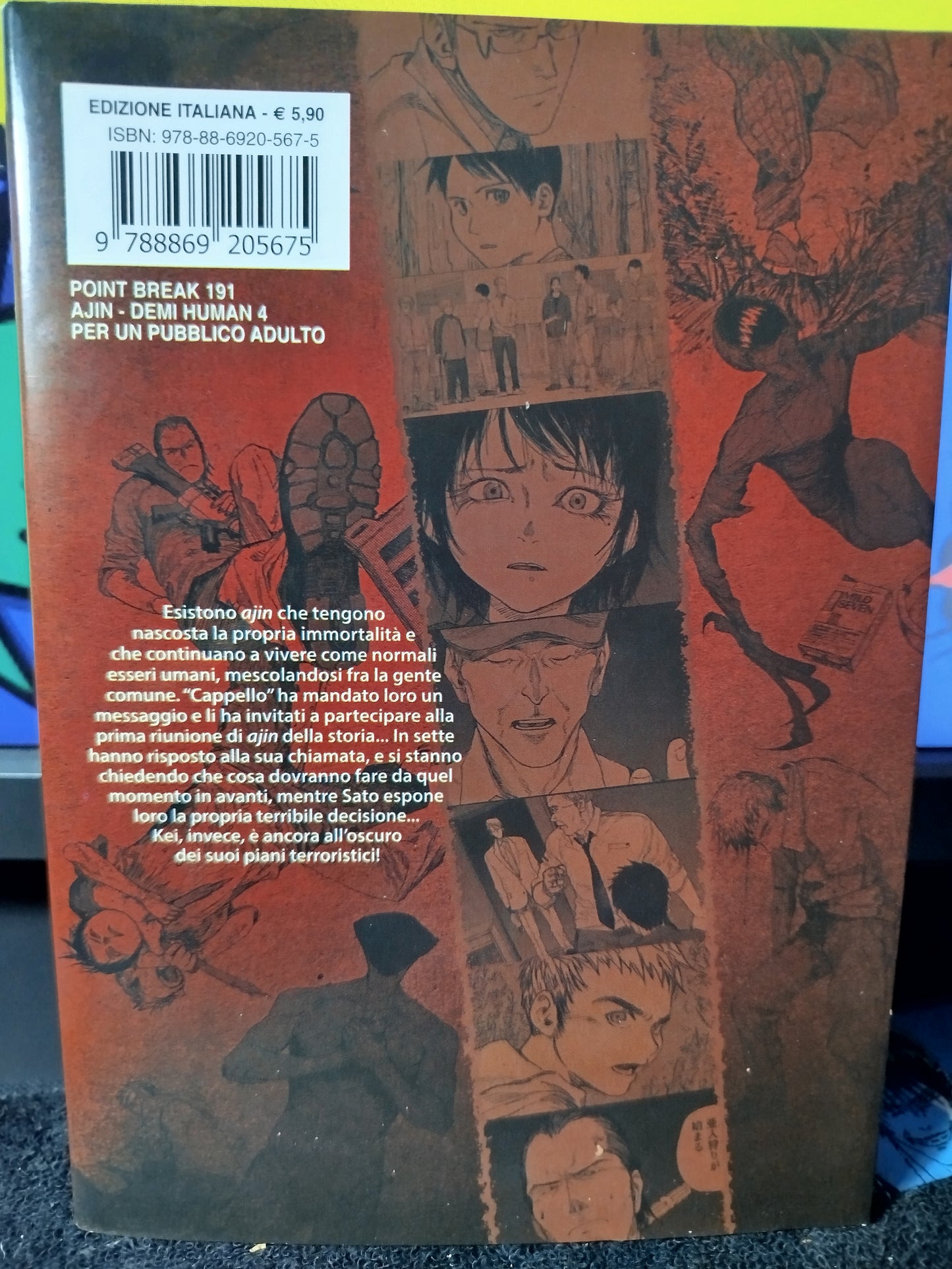 Manga AJIN Demi-Human N 1 Variant + serie 2-3-4 Italiano Star Comics
