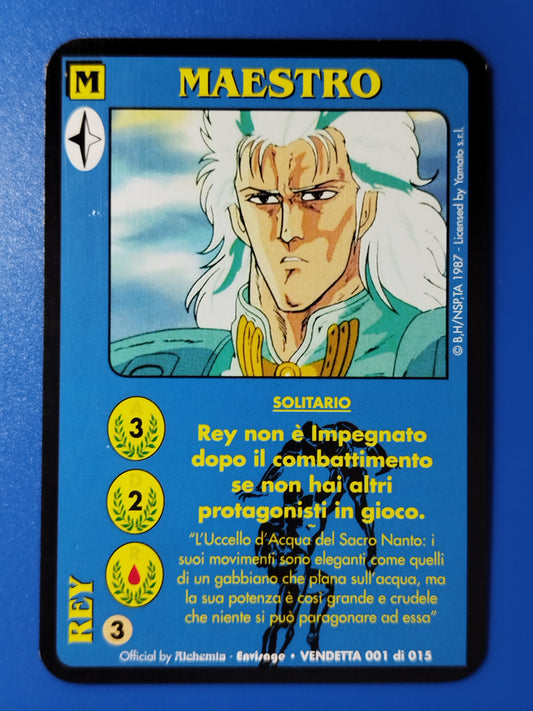 Carte Ken il guerriero Mazzo Rey Serie Vendetta 001/015 Alchemia gioco TCG