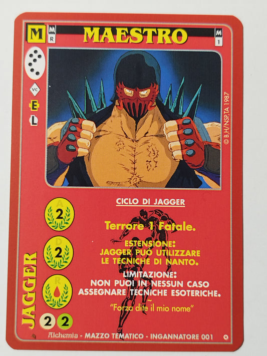 Carte Ken il guerriero Mazzo Jagger Serie Ingannatore  Alchemia gioco TCG