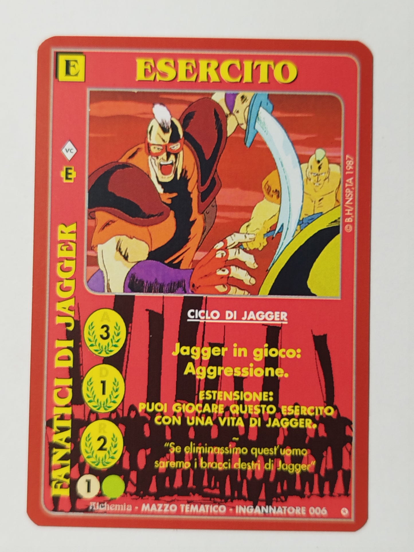 Carte Ken il guerriero Mazzo Jagger Serie Ingannatore  Alchemia gioco TCG