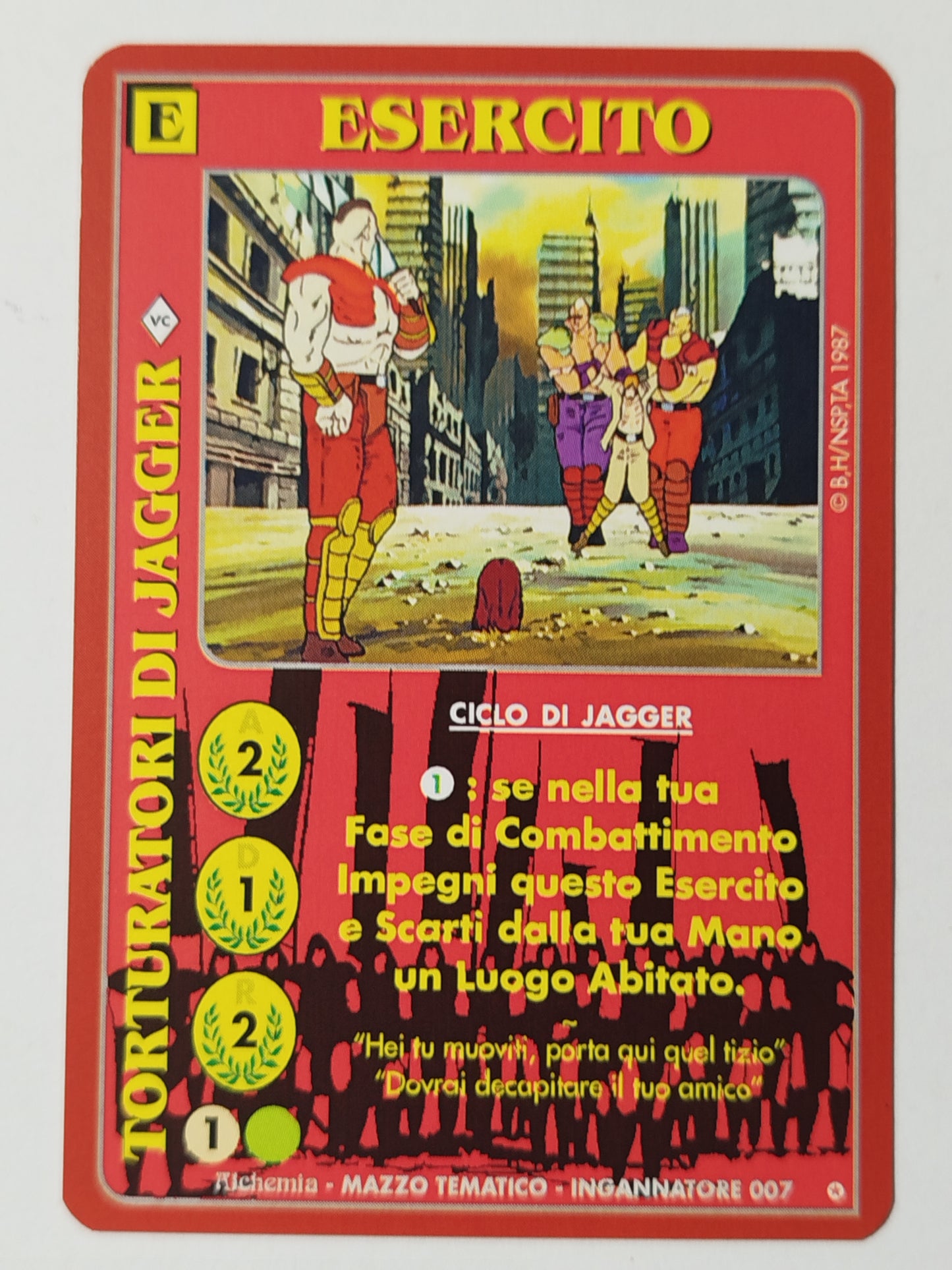 Carte Ken il guerriero Mazzo Jagger Serie Ingannatore  Alchemia gioco TCG