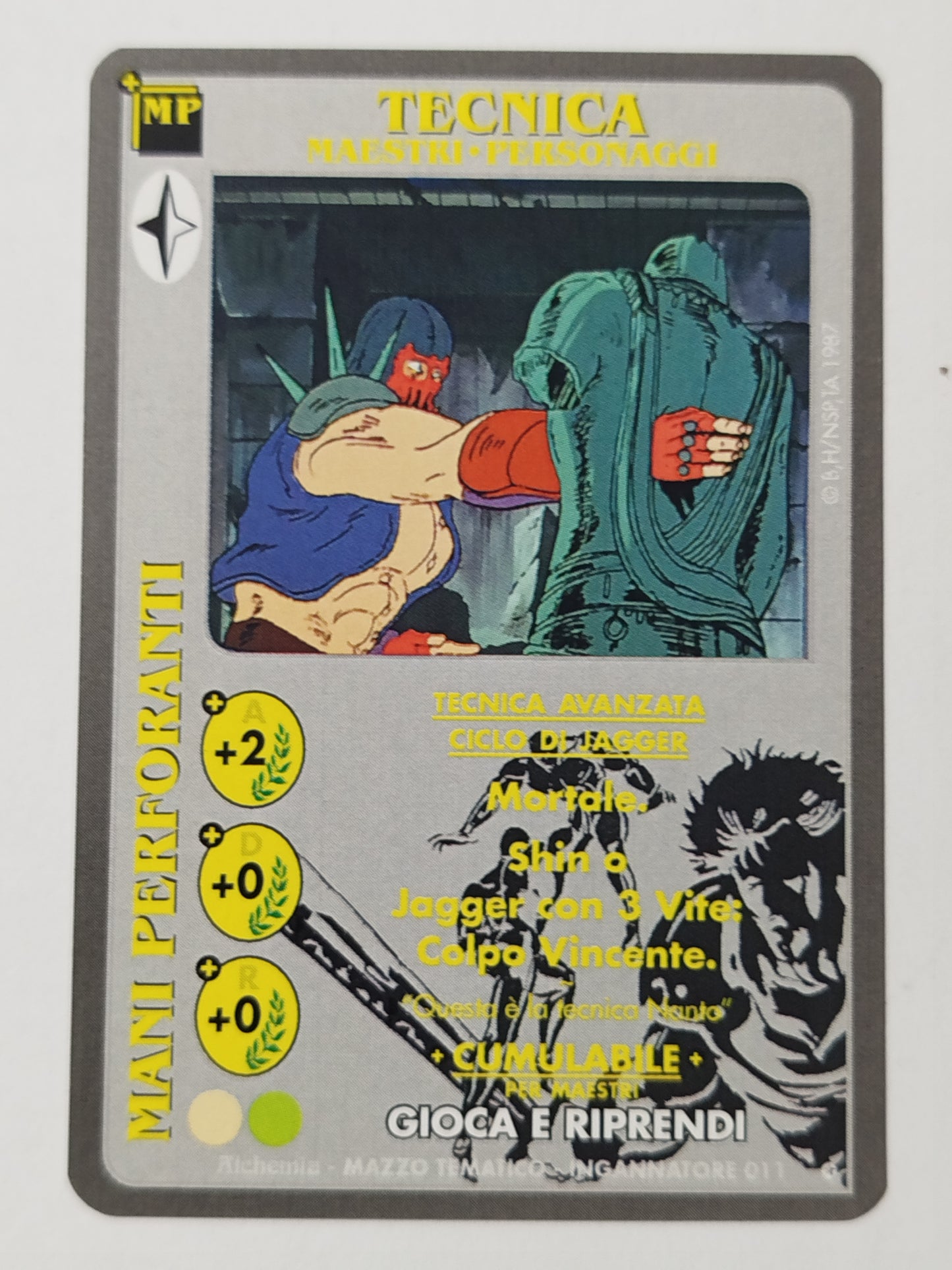 Carte Ken il guerriero Mazzo Jagger Serie Ingannatore  Alchemia gioco TCG