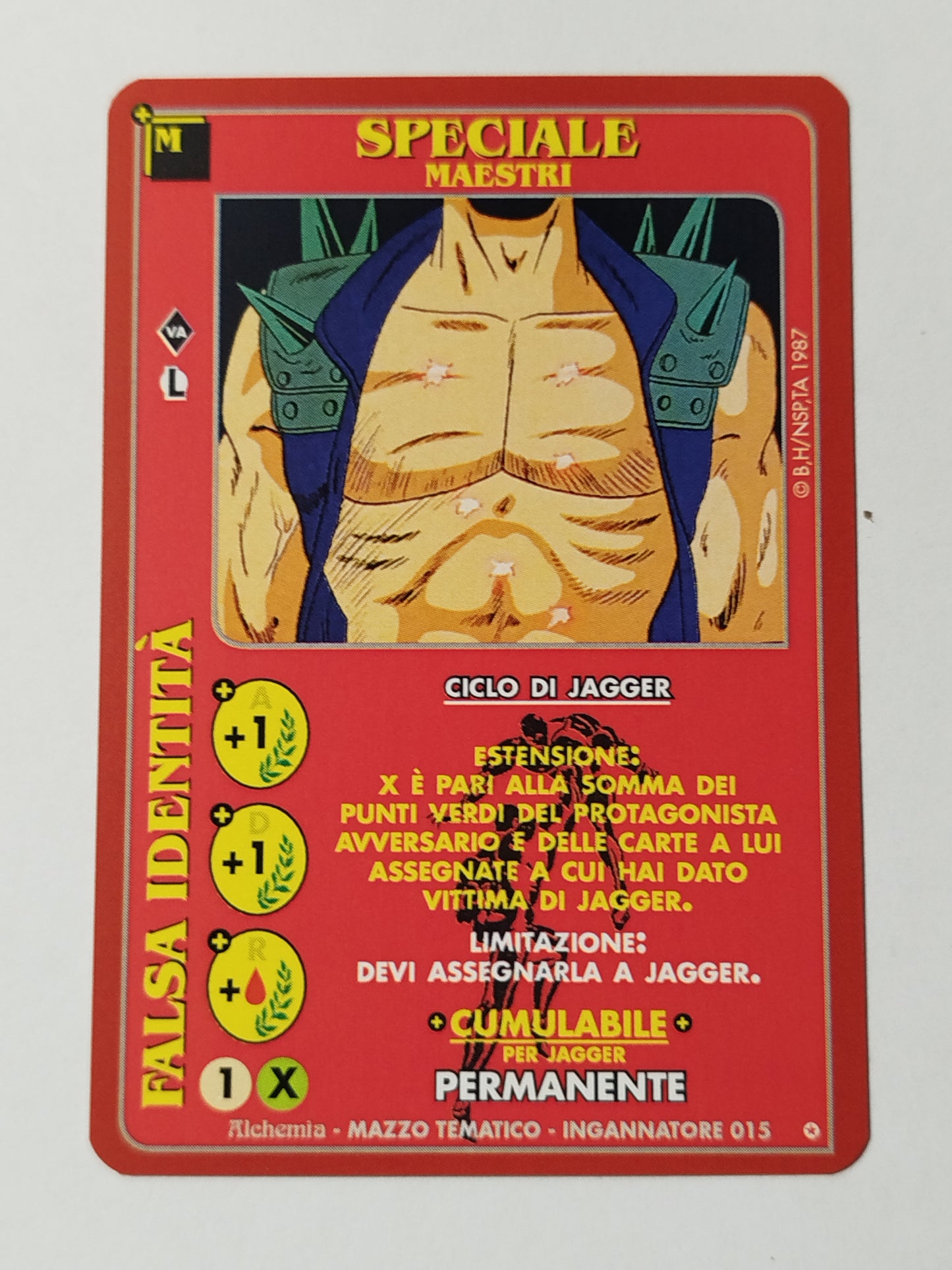 Carte Ken il guerriero Mazzo Jagger Serie Ingannatore  Alchemia gioco TCG