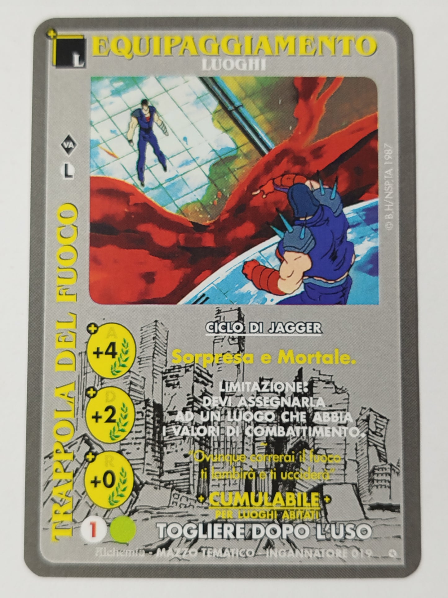 Carte Ken il guerriero Mazzo Jagger Serie Ingannatore  Alchemia gioco TCG