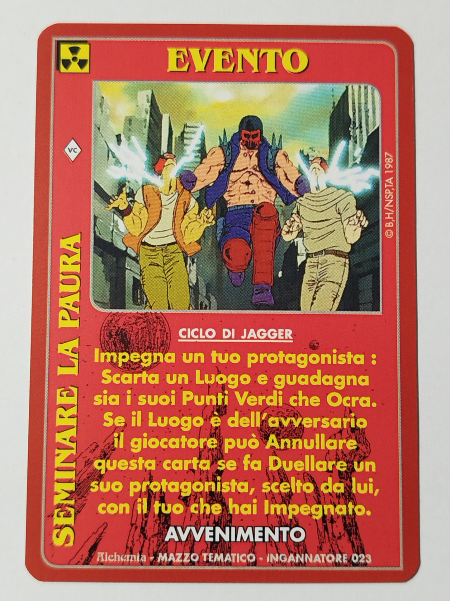 Carte Ken il guerriero Mazzo Jagger Serie Ingannatore  Alchemia gioco TCG